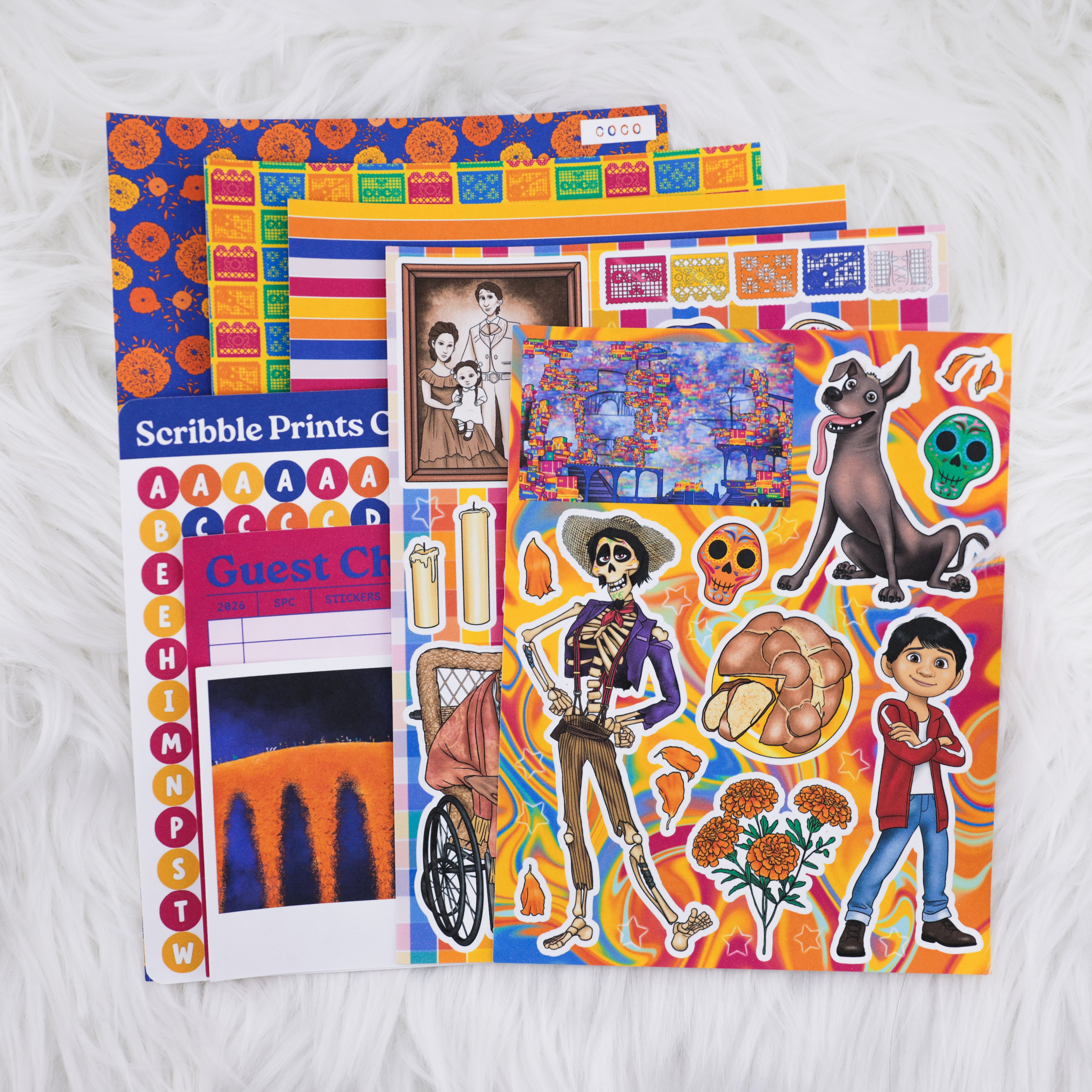 Coco Junk Journal Sticker Kit