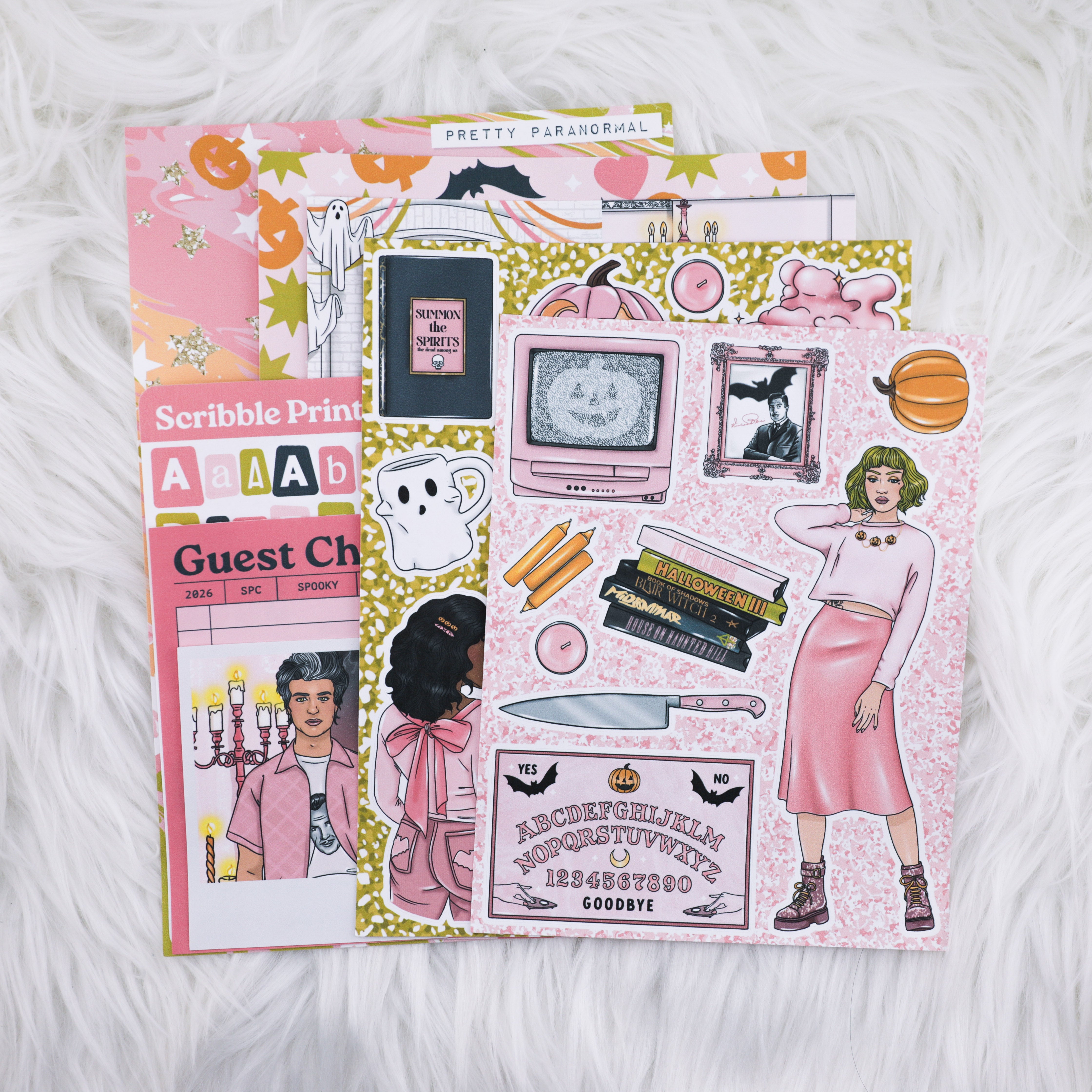 Pretty Paranormal Junk Journal Sticker Kit