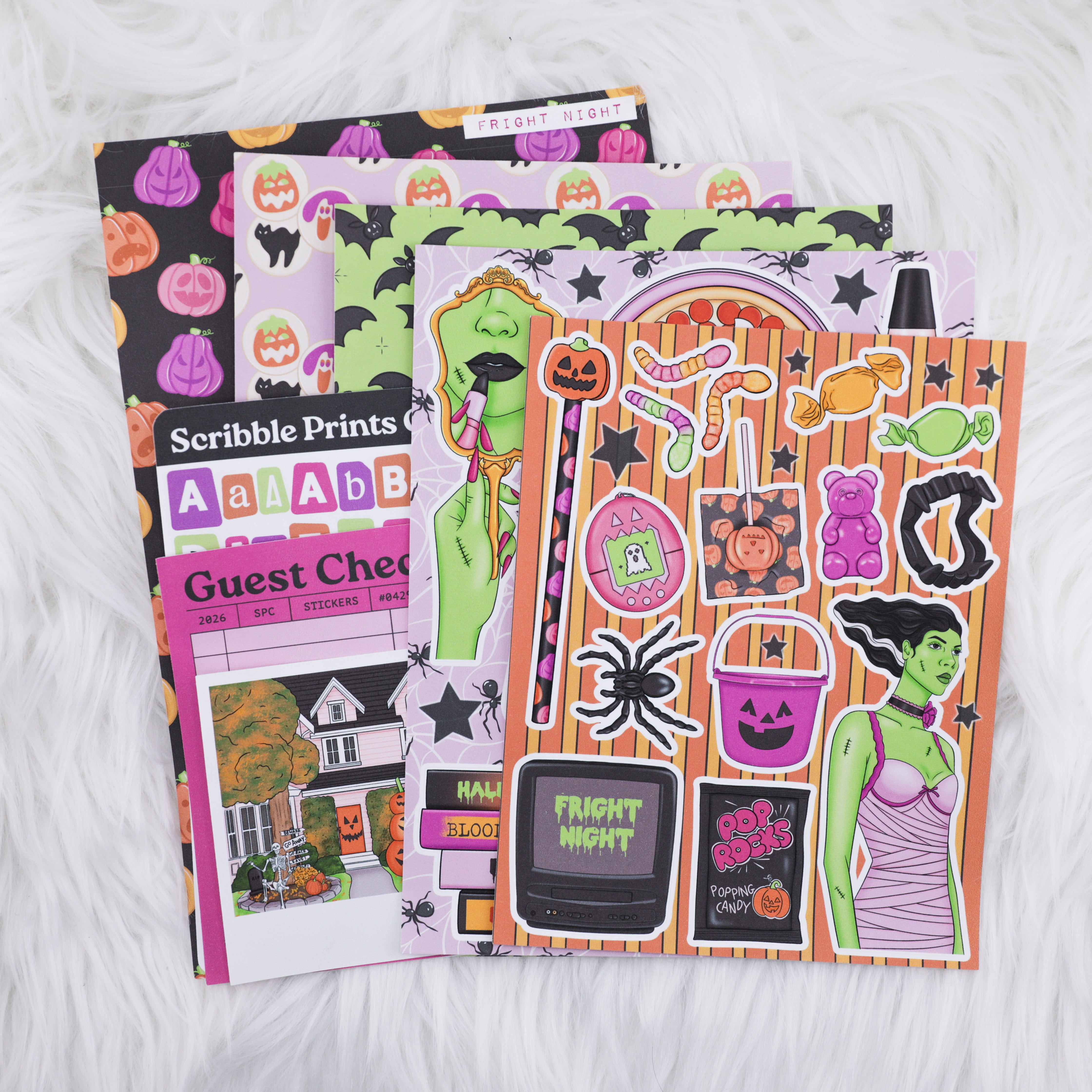 Fright Night Junk Journal Sticker Kit