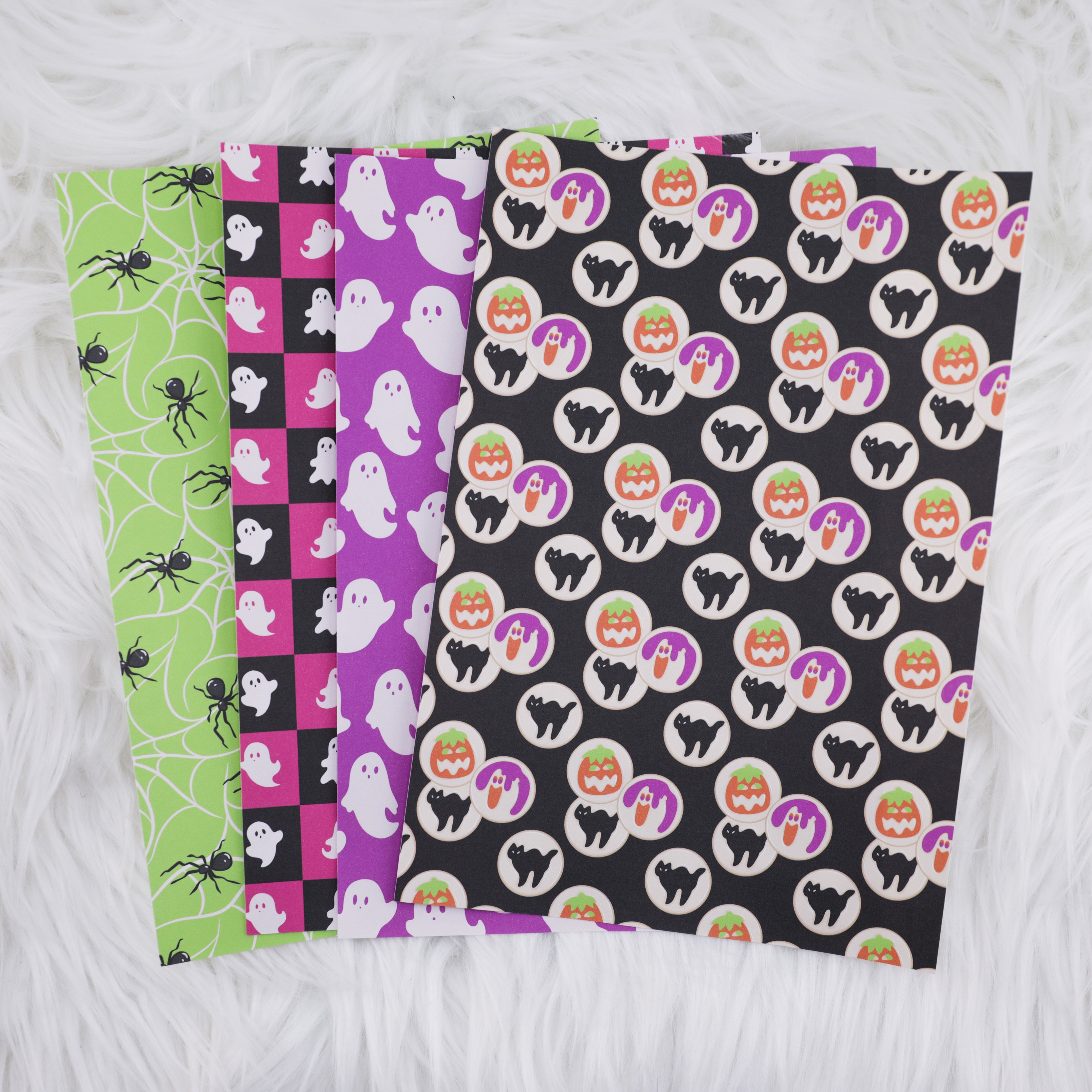 Fright Night Journal Background Set | 4 A5 Matte Sticker Sheets