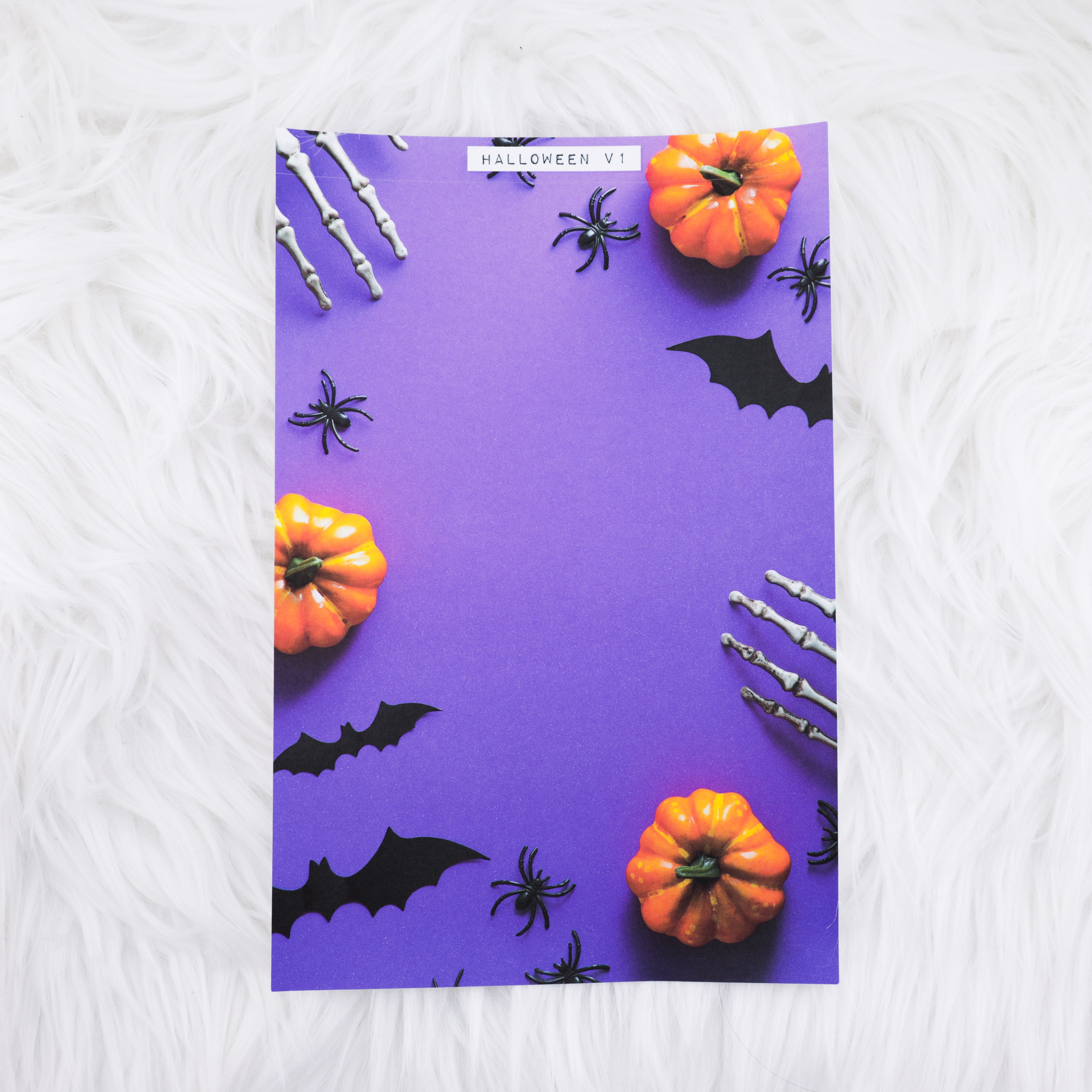 Halloween V1 Journal Background | A5 Matte Sticker Sheet