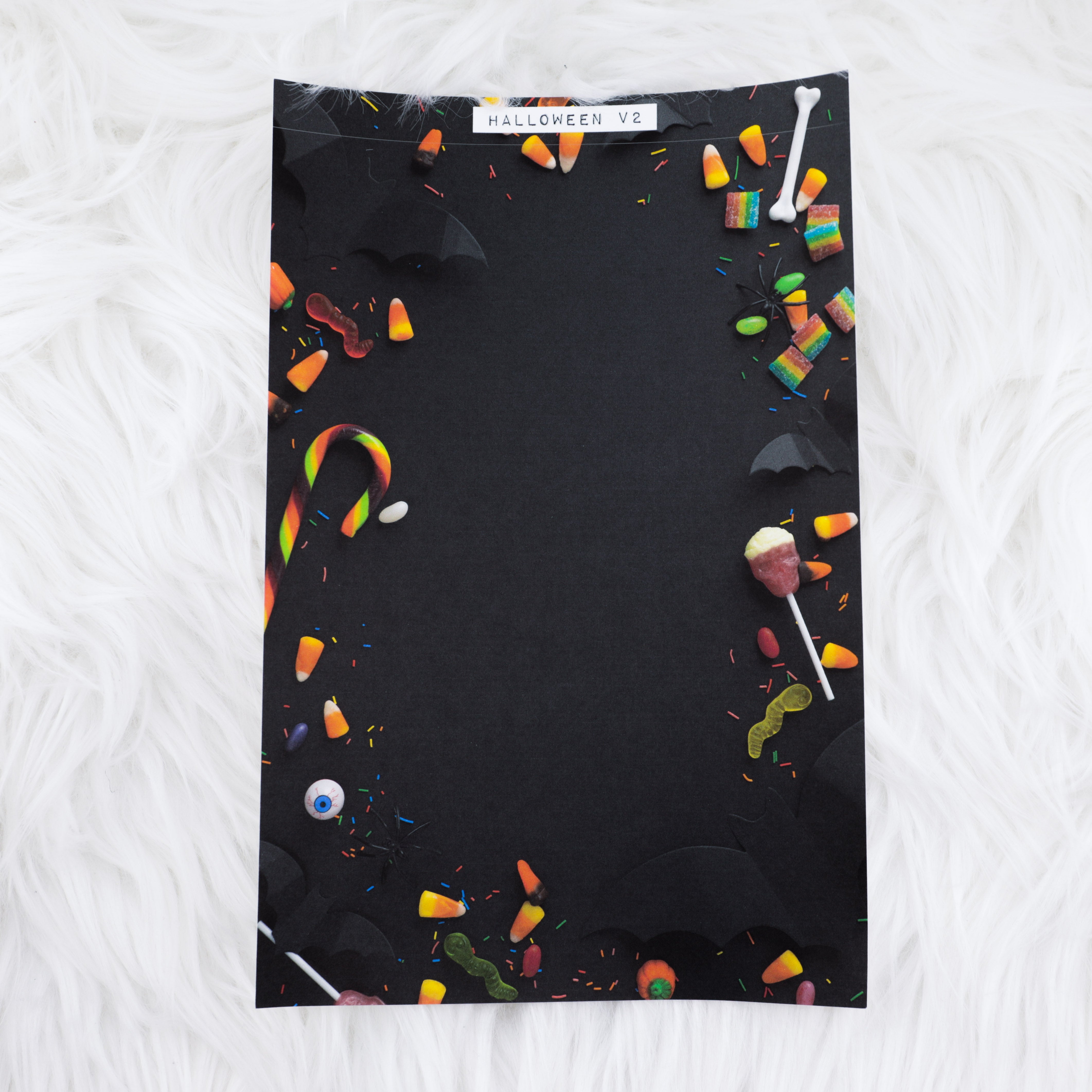 Halloween V2 Journal Background | A5 Matte Sticker Sheet