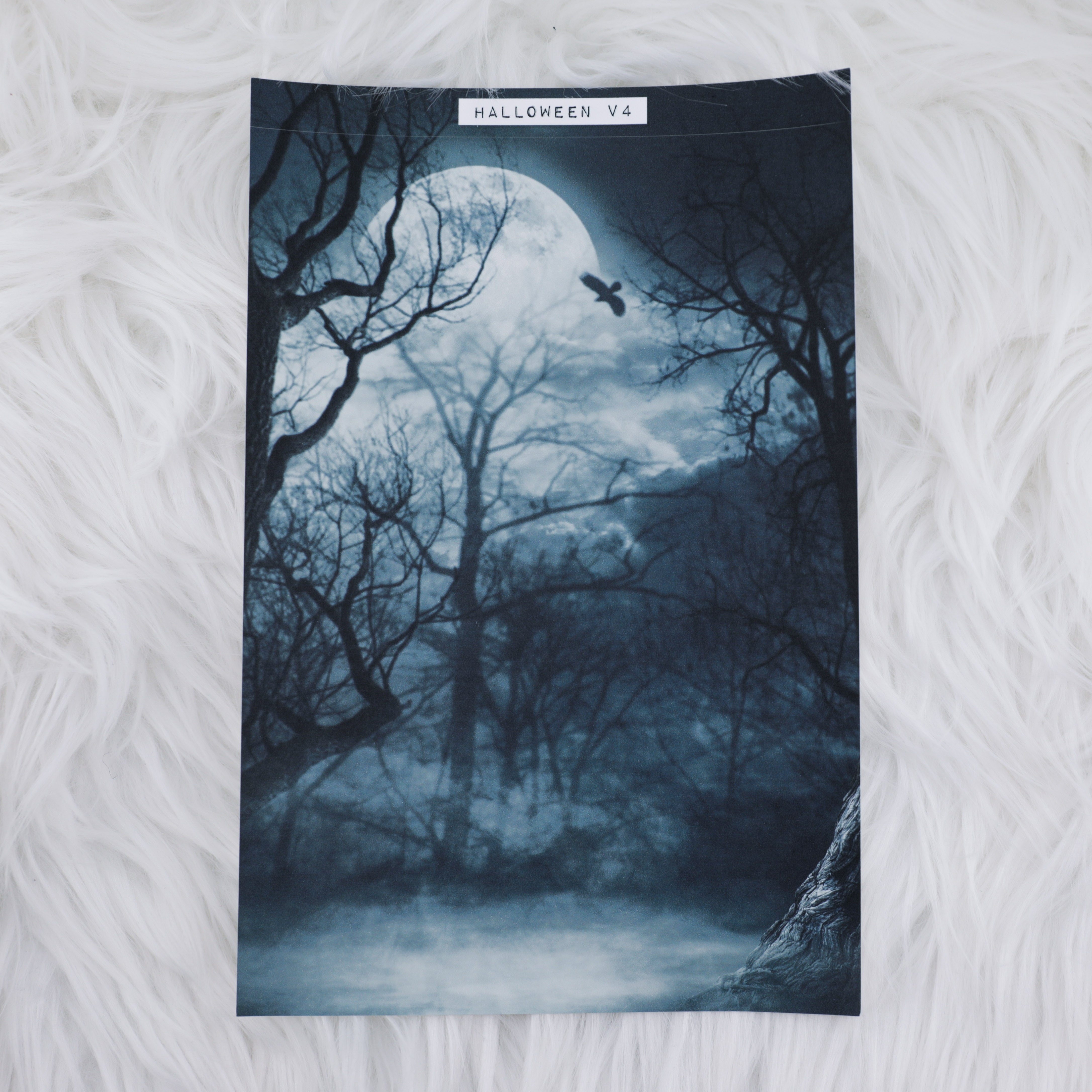 Halloween V4 Journal Background | A5 Matte Sticker Sheet