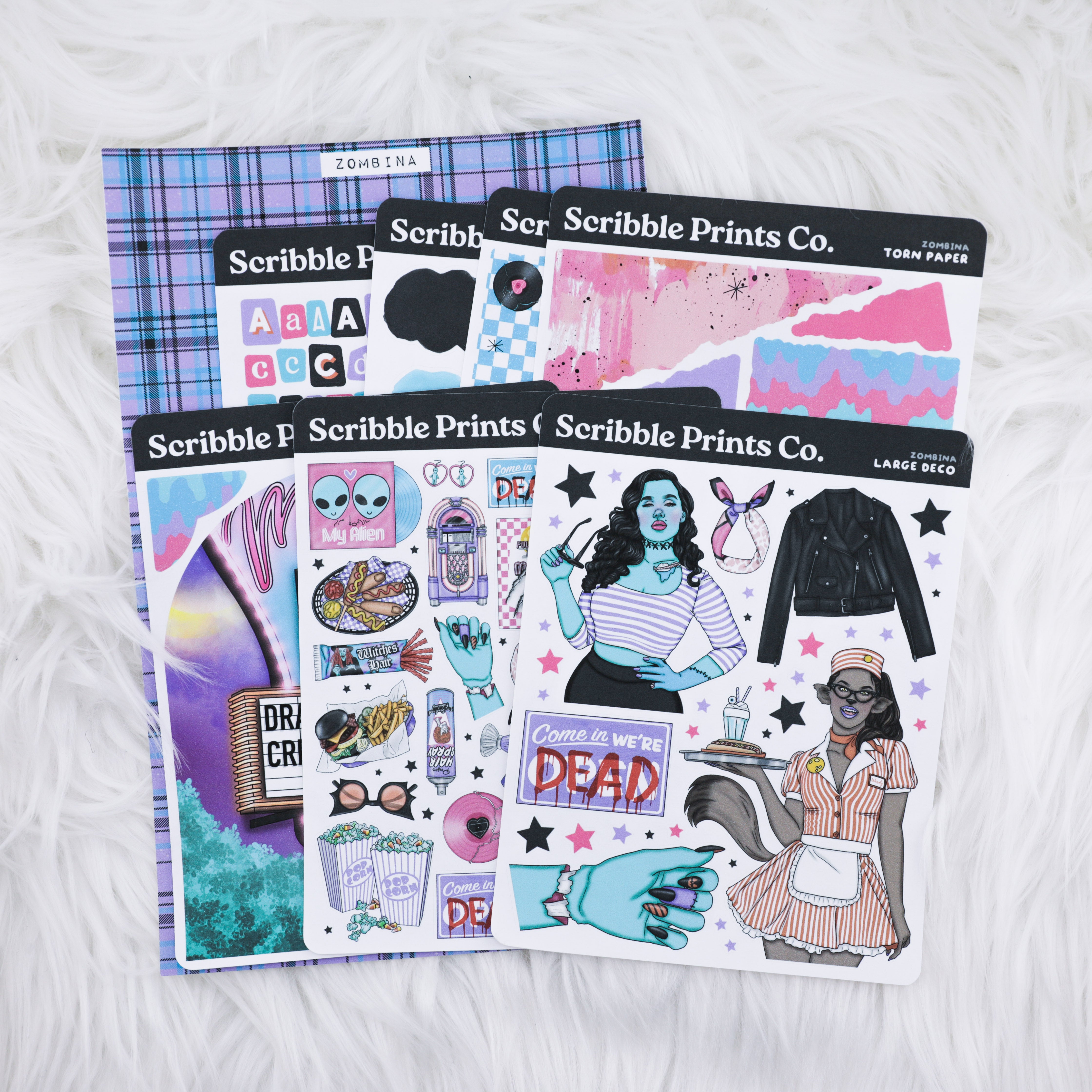 Zombina Journaling Sticker Collection