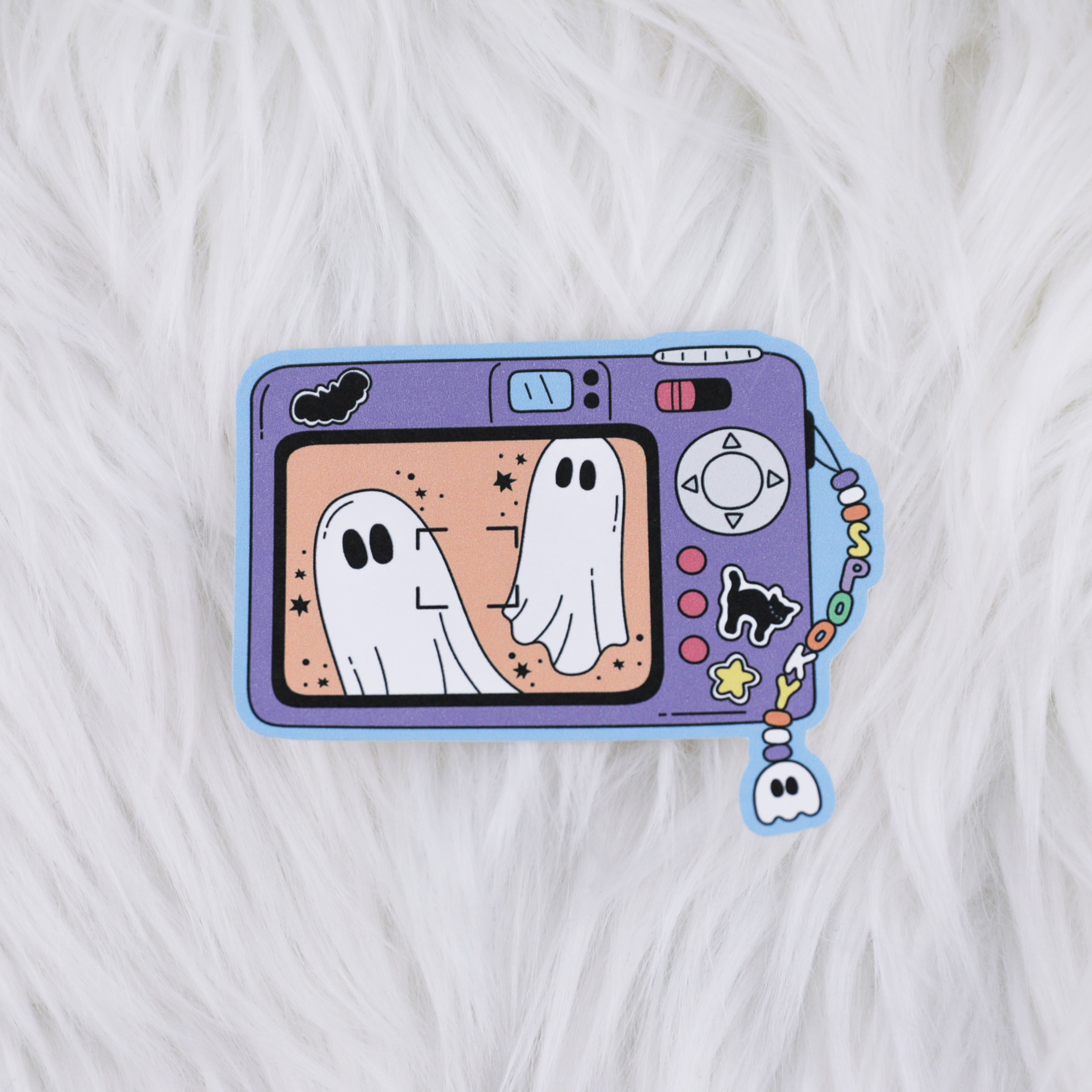 Ghost Camera Matte Journaling Sticker