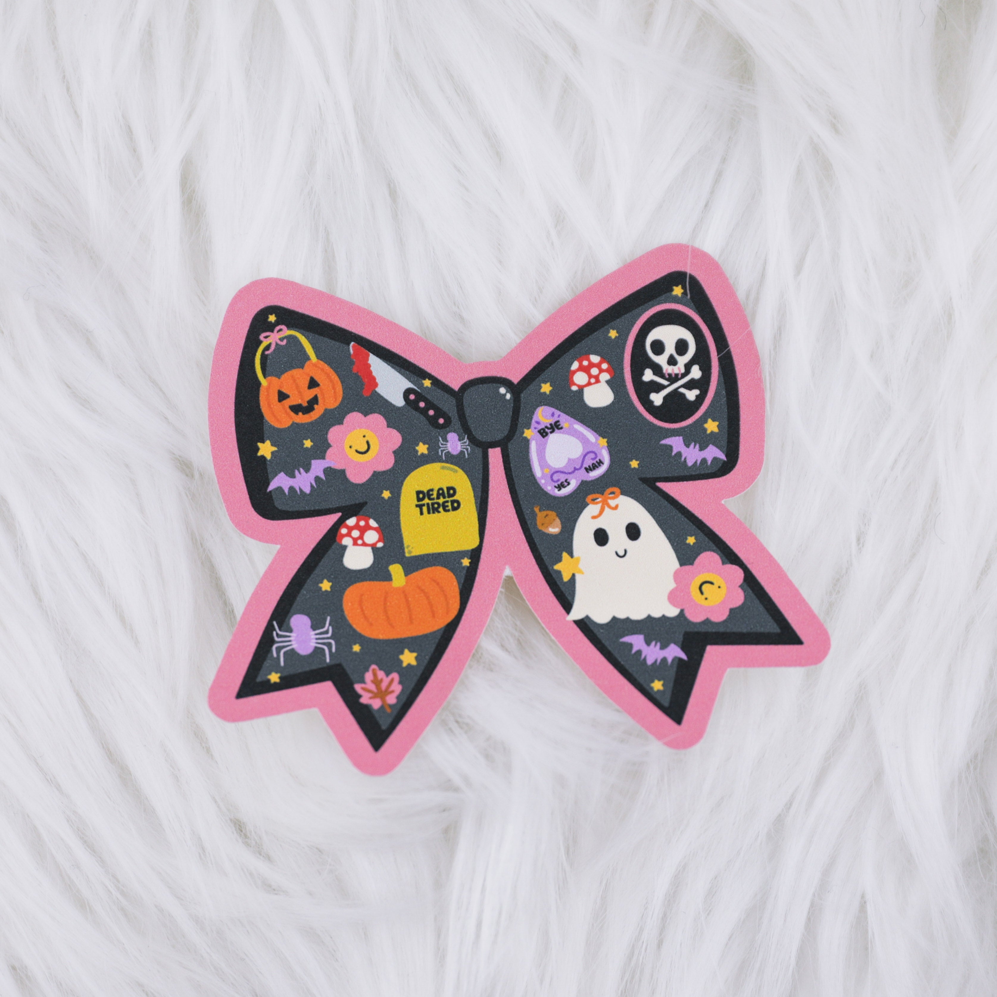 Halloween Bow Matte Journaling Sticker