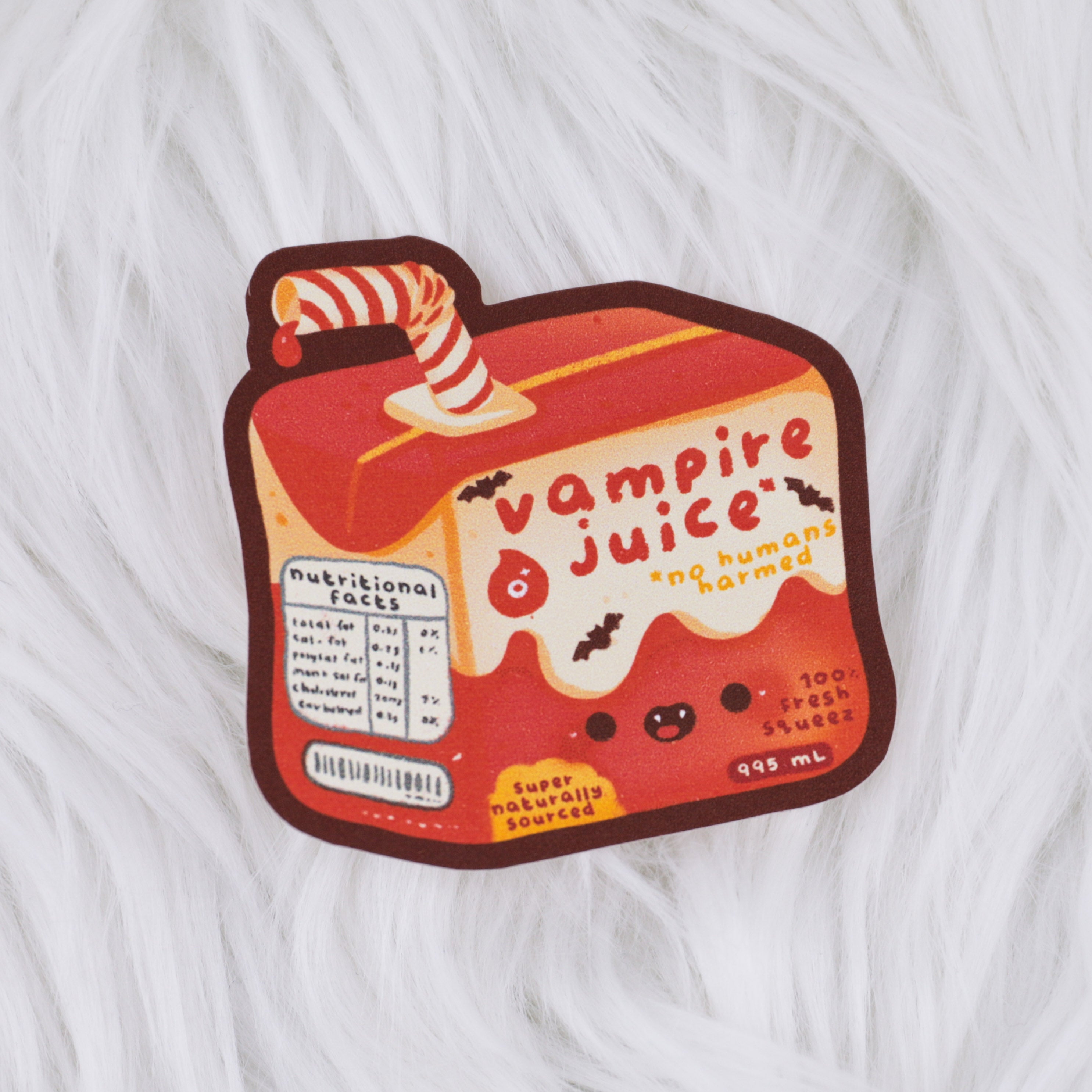 Vampire Juice Matte Journaling Sticker
