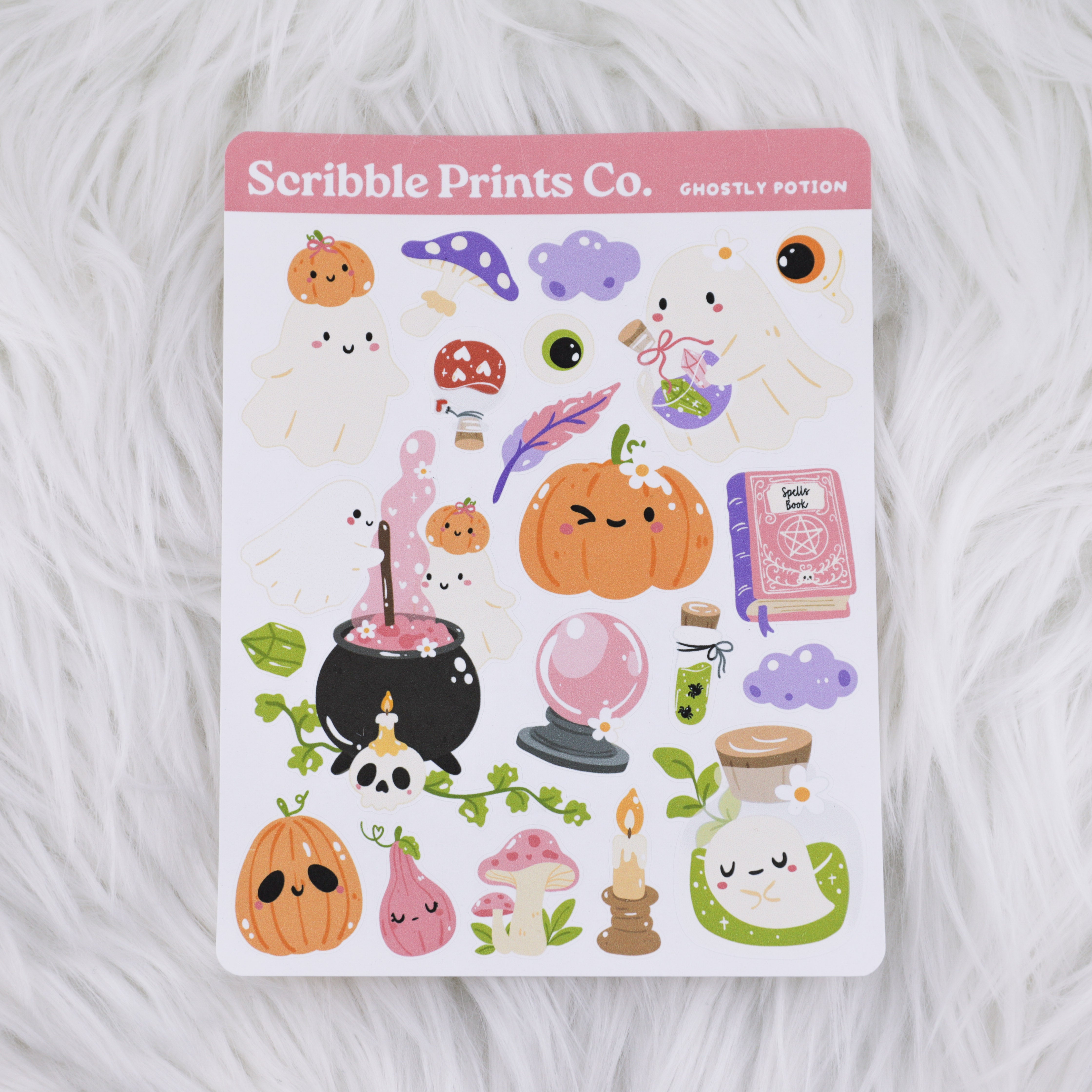 Ghostly Potion Deco Sticker Sheet