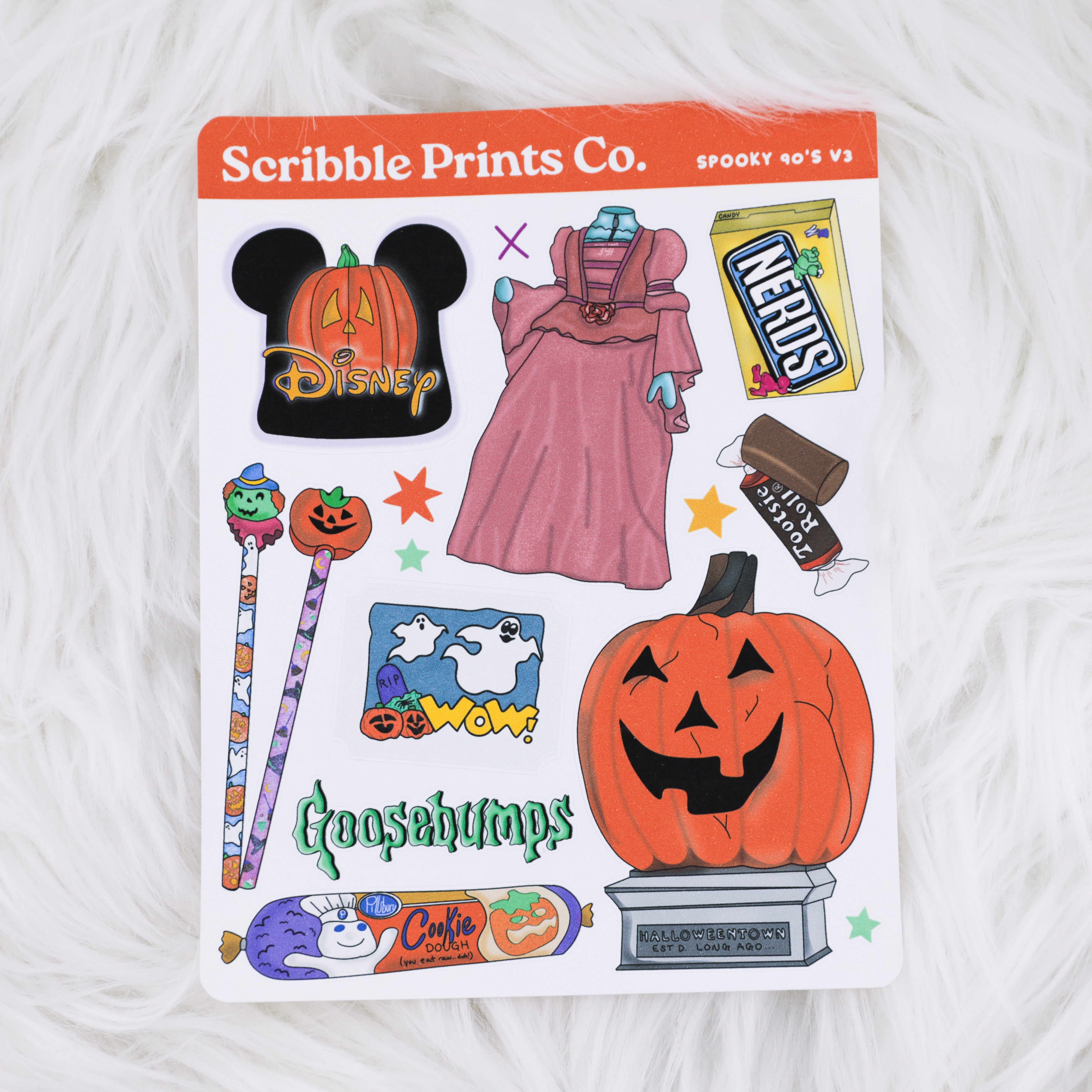 Spooky 90's V3 Deco Sticker Sheet