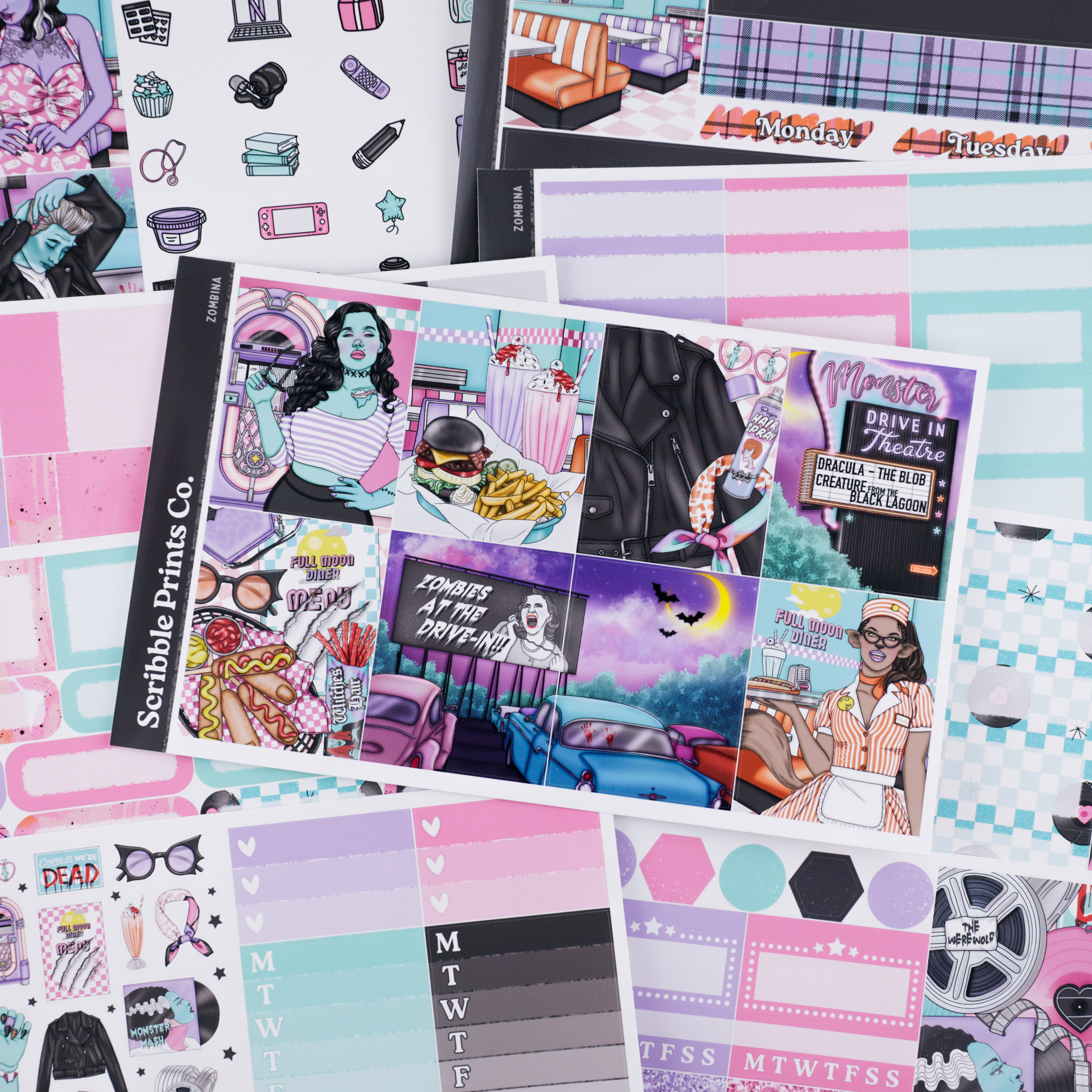 Zombina Weekly Planner Kit