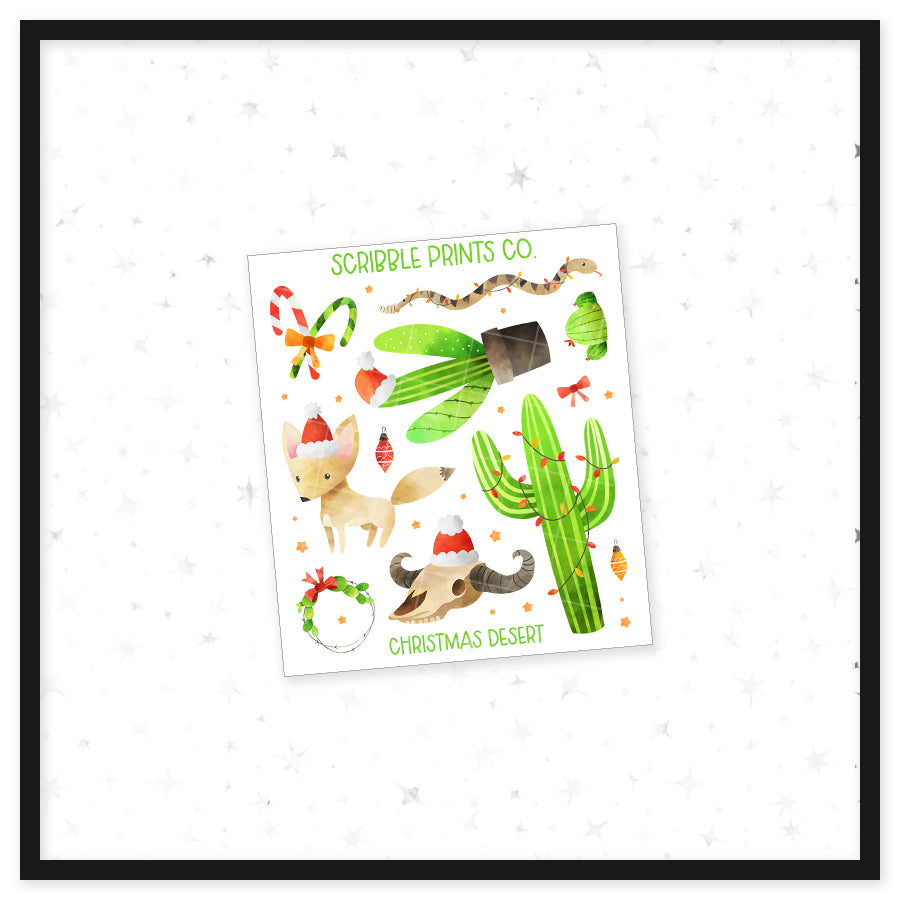 Christmas Desert - Deco // Matte Journal Stickers