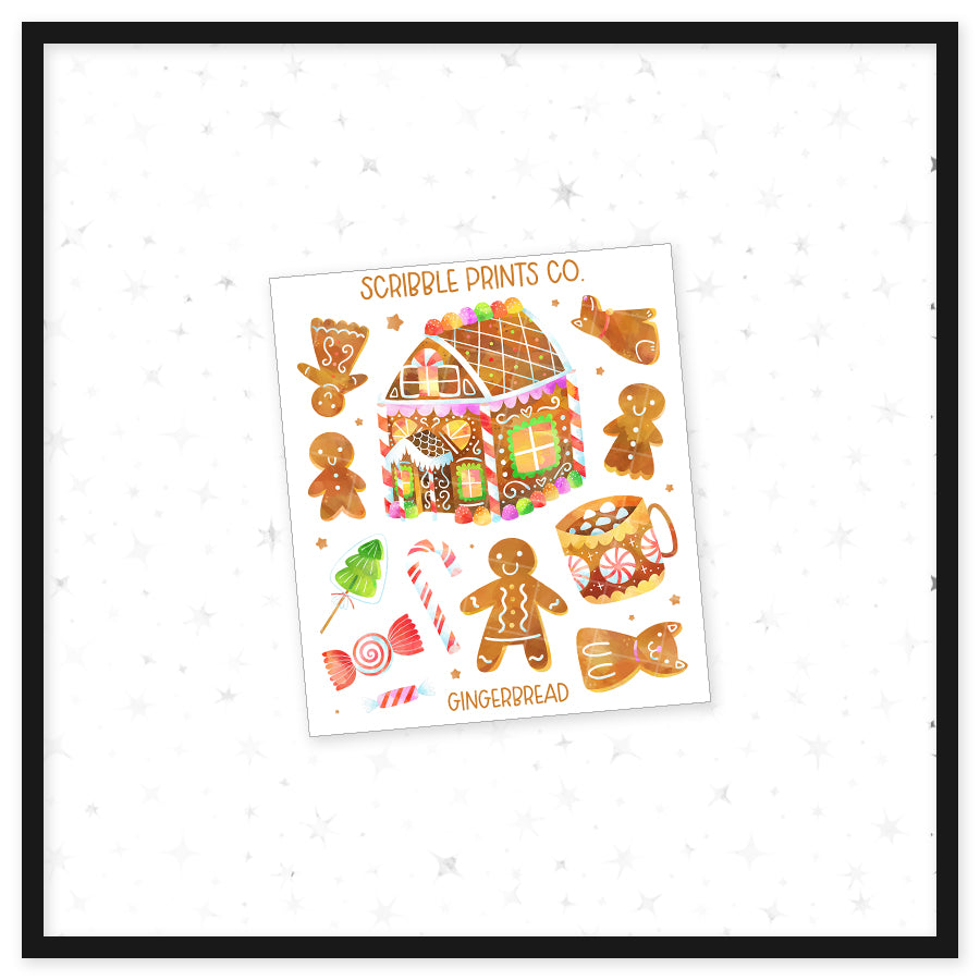 Gingerbread - Deco // Matte Journal Stickers