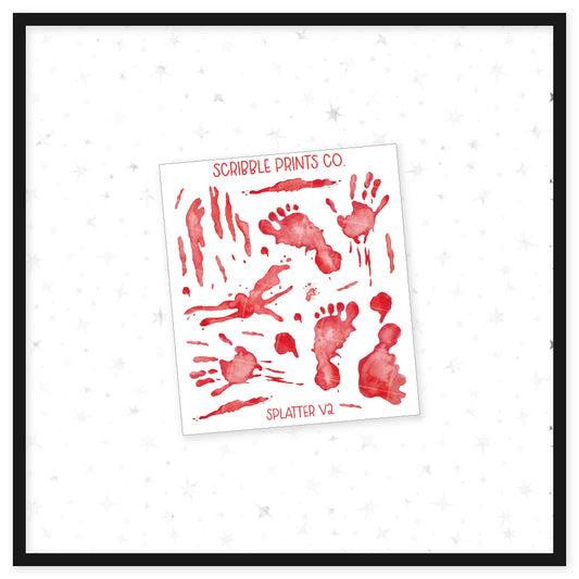 Splatter V2 - Deco // Matte Journal Stickers