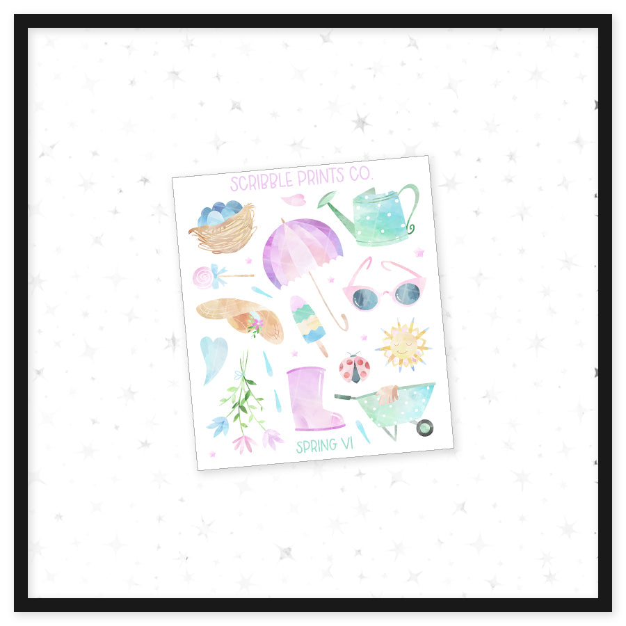 Spring V1 - Deco // Matte Journal Stickers