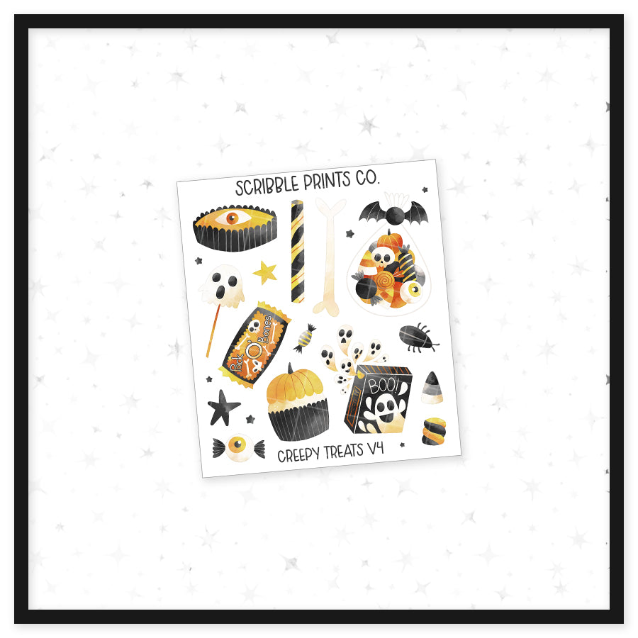 Creepy Treats V4 - Deco // Matte Journal Stickers