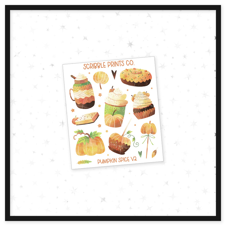 Pumpkin Spice V2 - Deco // Matte Journal Stickers
