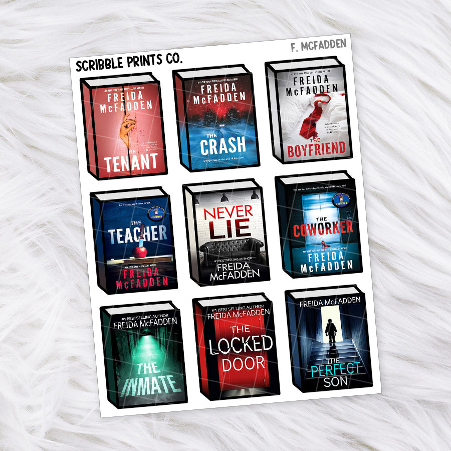 Book Covers - Authors // Matte Journal Stickers