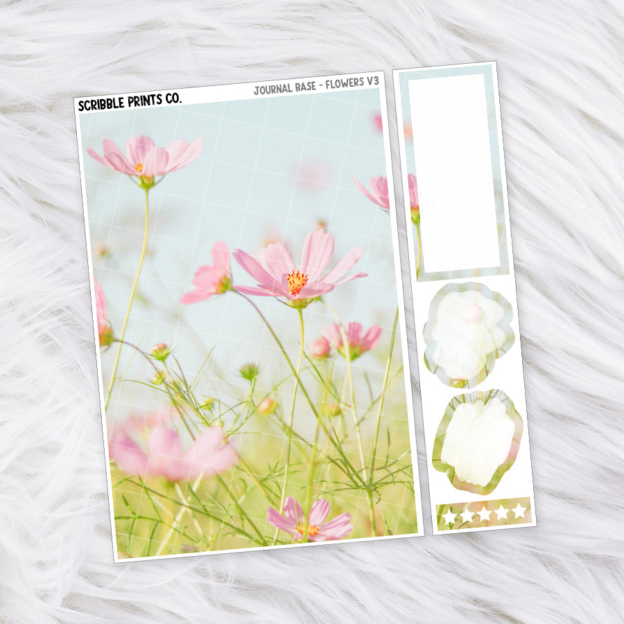 Journaling Base - 60+ Pattern Options! // Matte Stickers