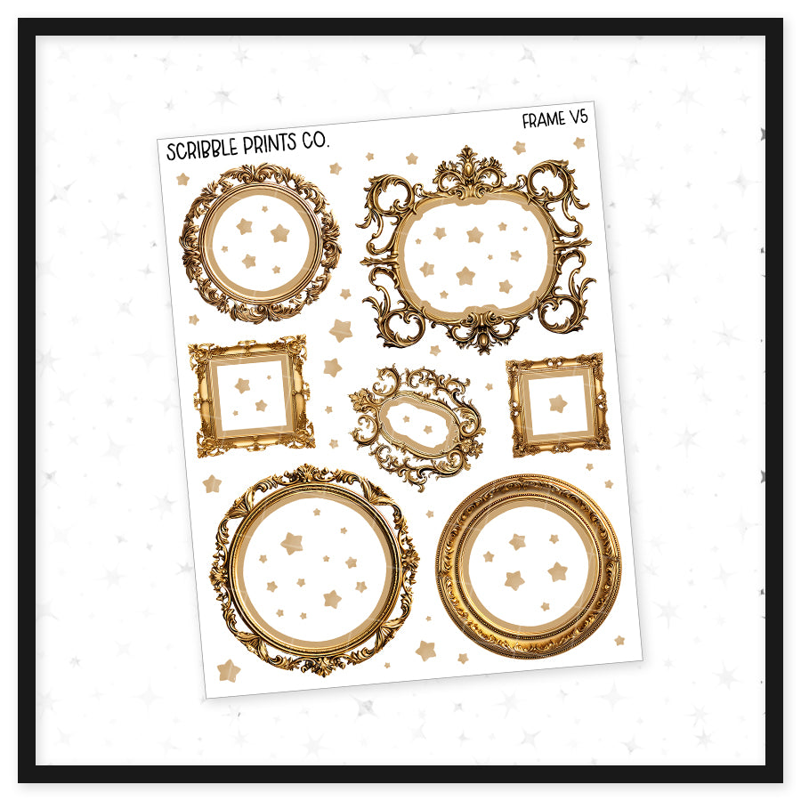 Frame V5 // Matte Reading Journal Stickers