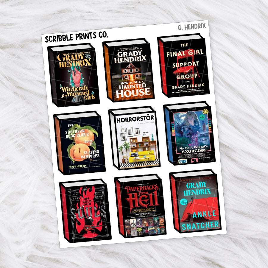 Book Covers - Authors // Matte Journal Stickers