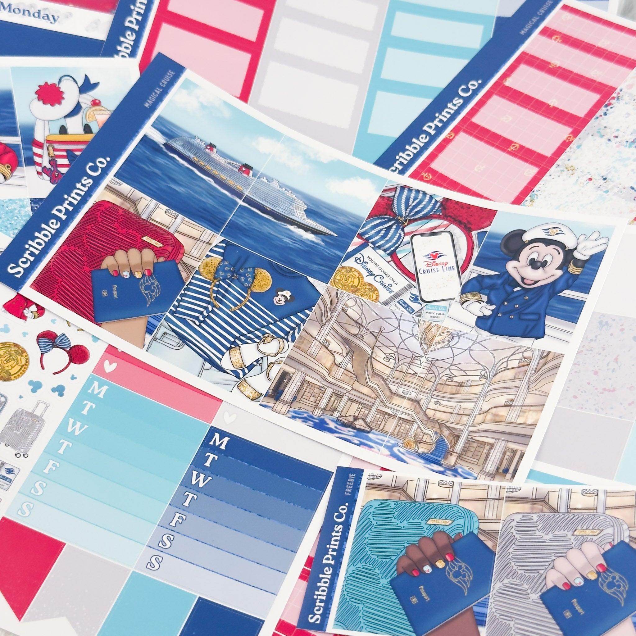 Magical Cruise – Glossy Weekly Planner Kit
