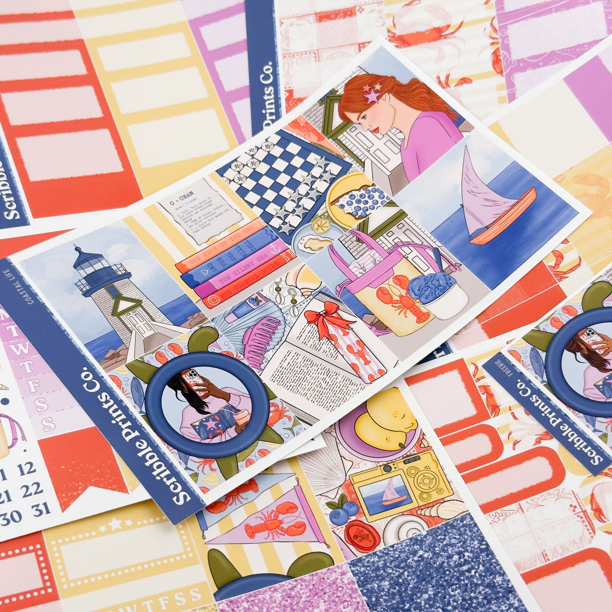 Coastal Life – Glossy Weekly Planner Kit