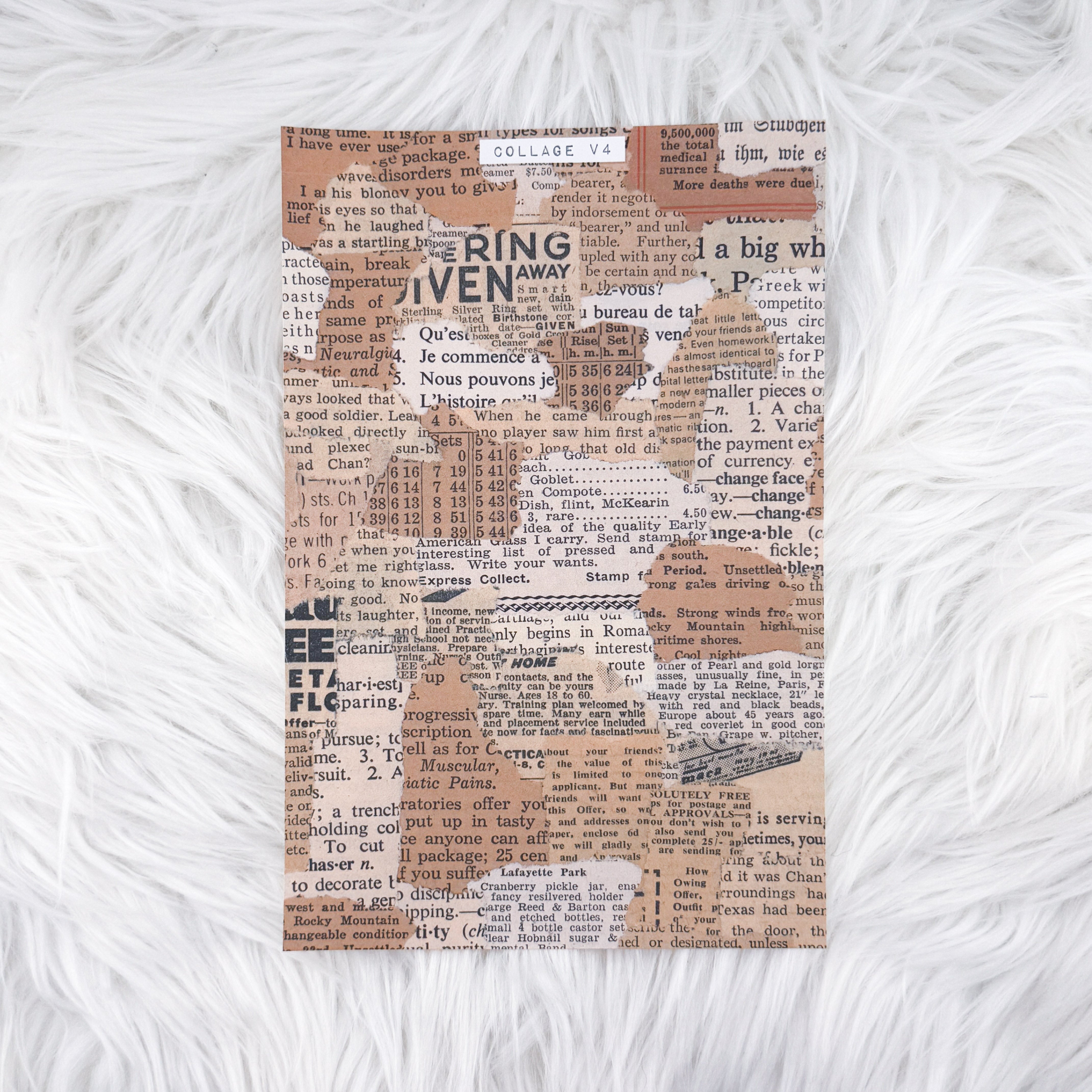 Collage V4 - A5 Matte Sticker Paper