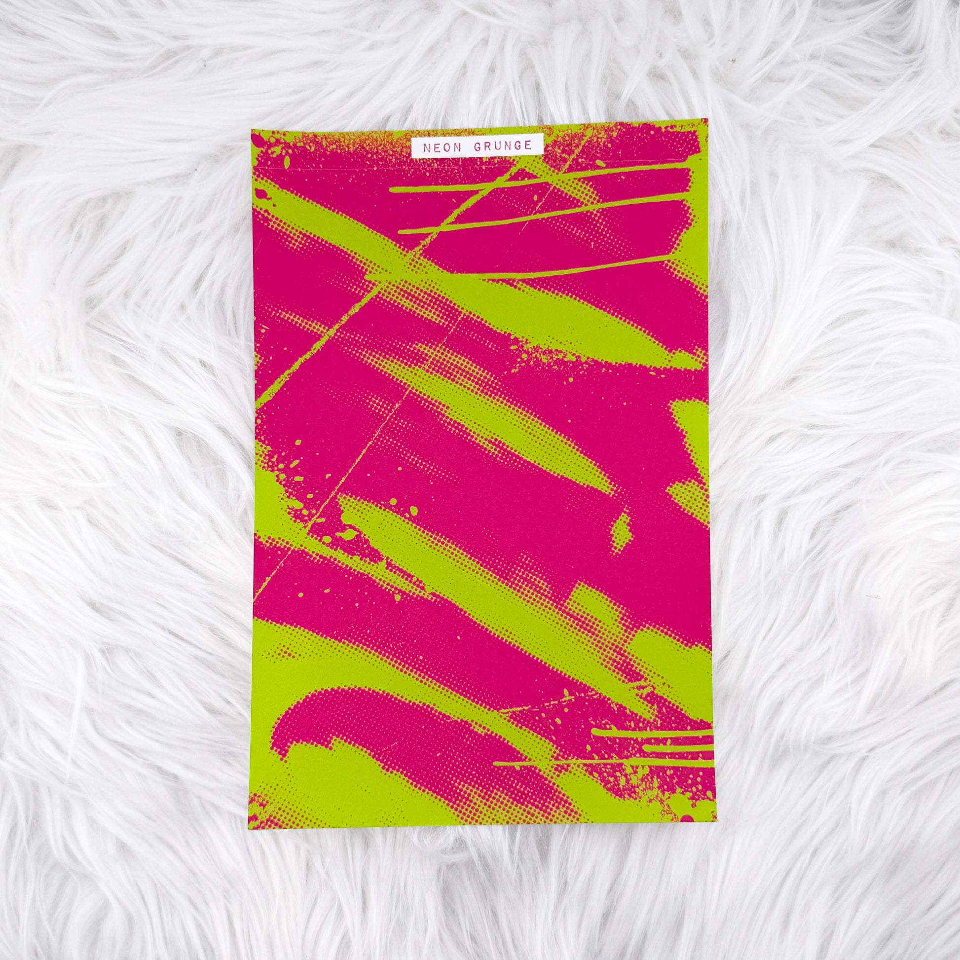 Neon Grunge - A5 Matte Sticker Paper