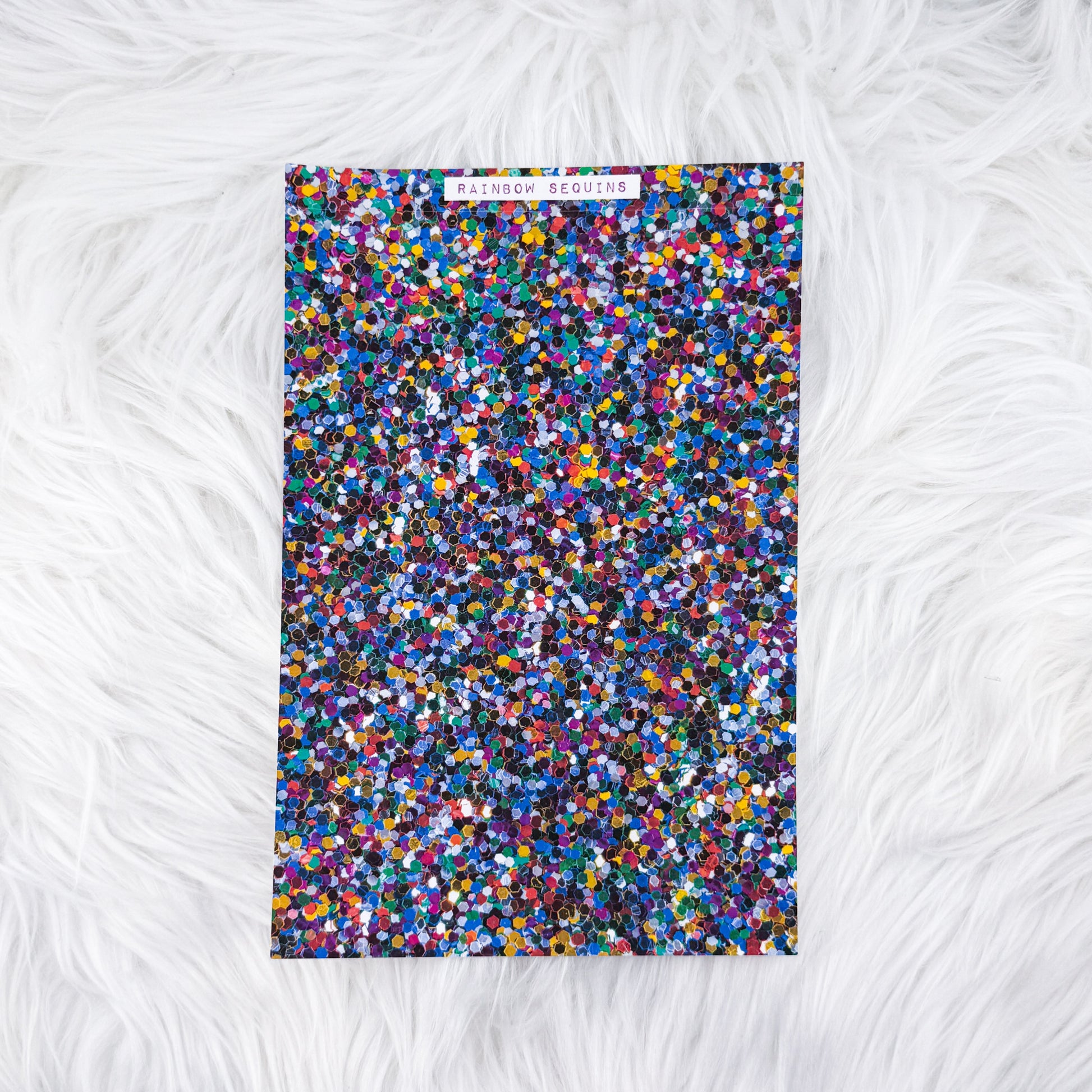Rainbow Sequins - A5 Matte Sticker Paper