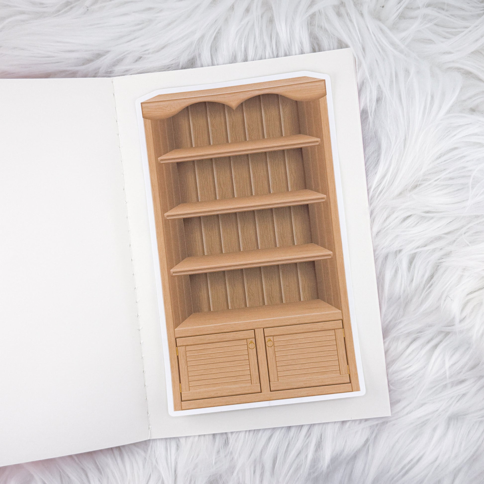 Large Cabinet // Large Matte Deco Sticker for Journals