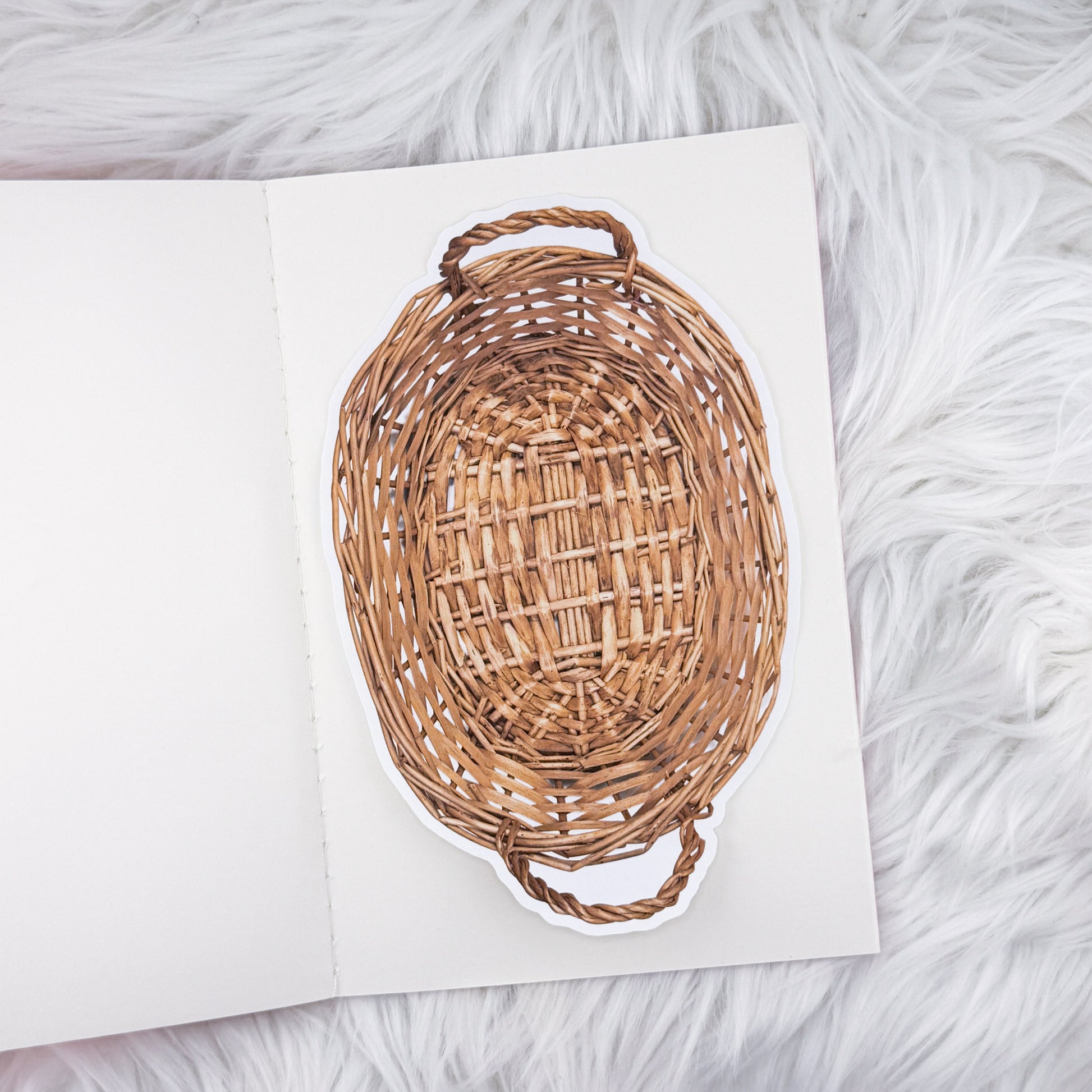 Large Basket V1 // Large Matte Deco Sticker for Journals