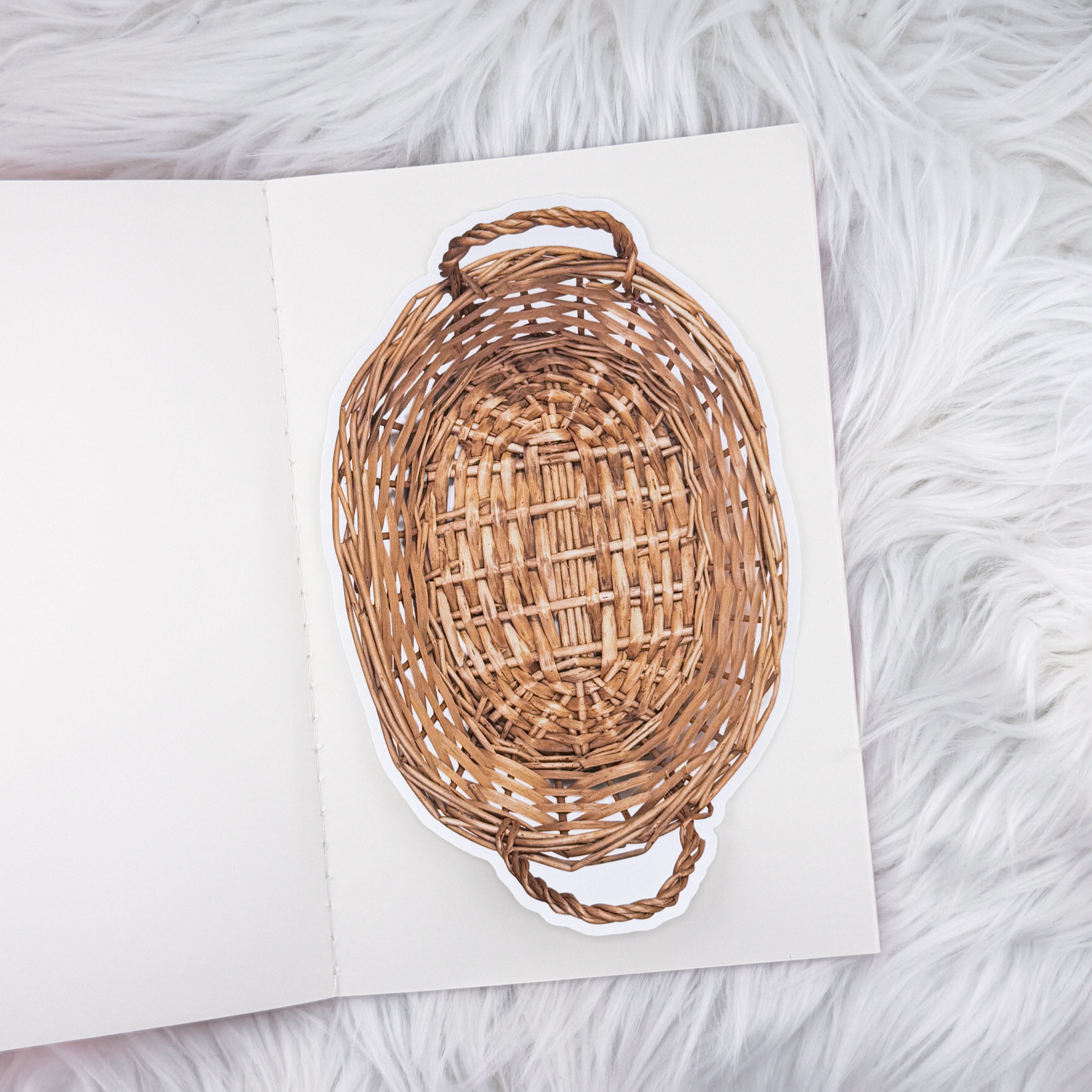 Large Basket V1 // Large Matte Deco Sticker for Journals