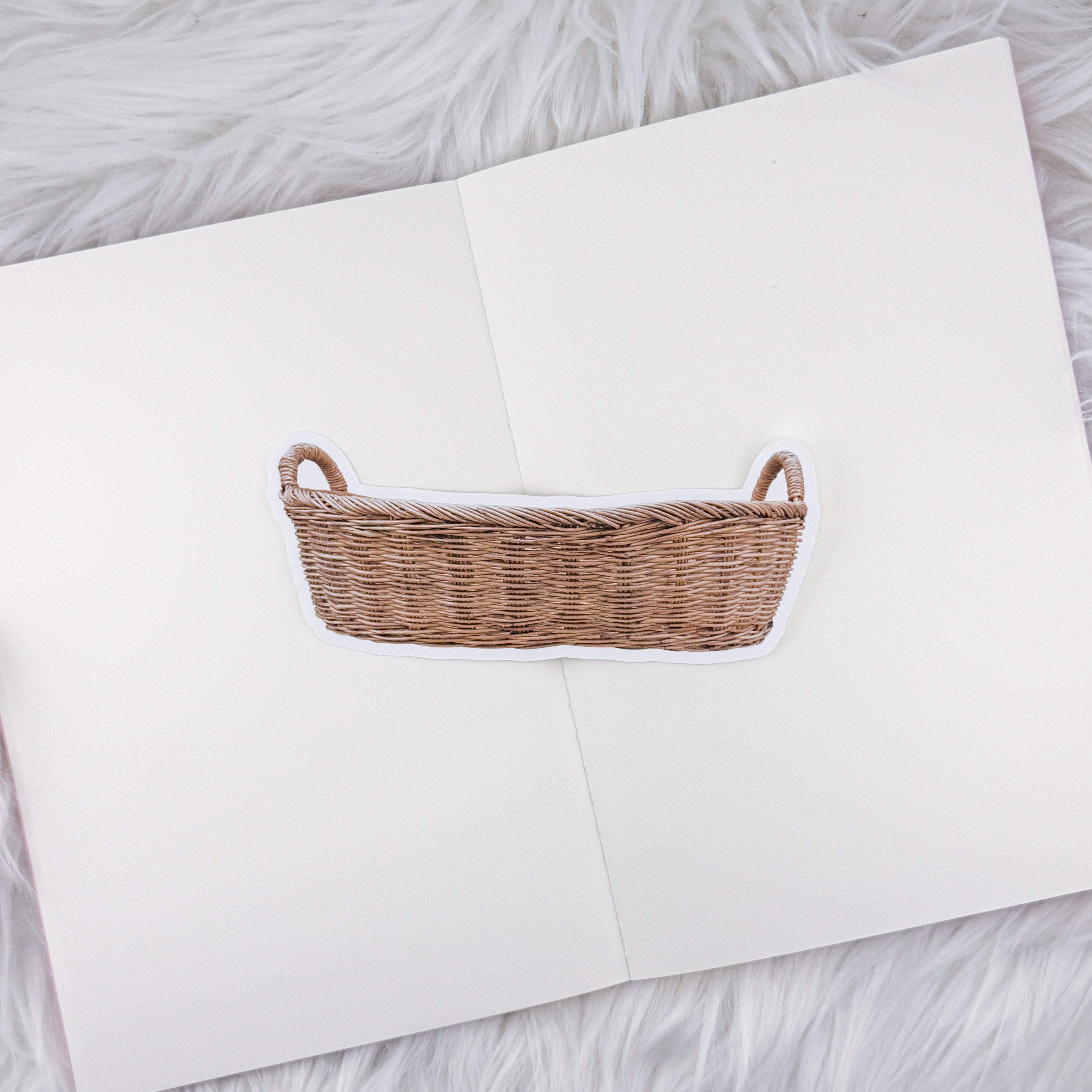 Large Basket V2 // Large Matte Deco Sticker for Journals
