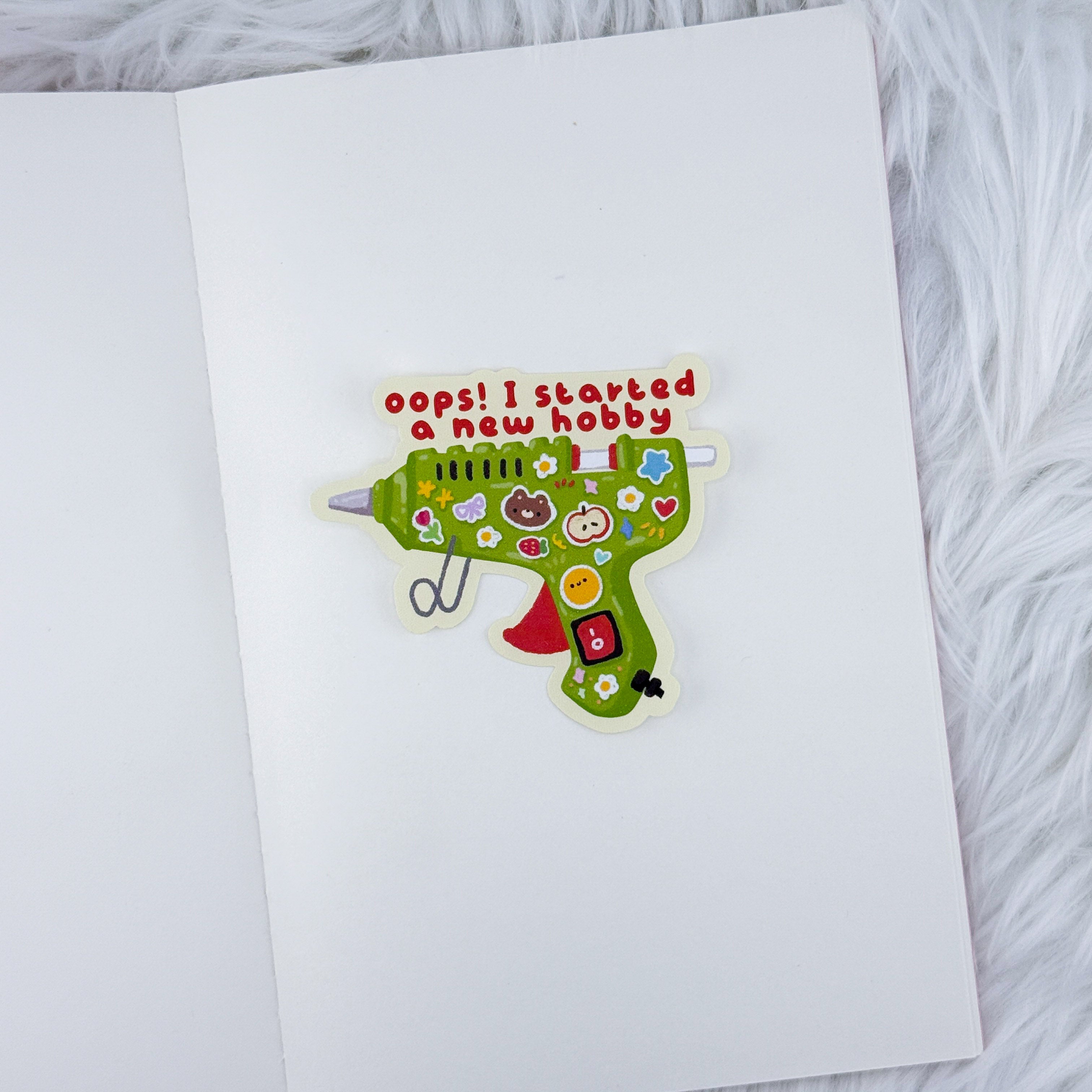 New Hobby // Large Matte Deco Sticker for Journals