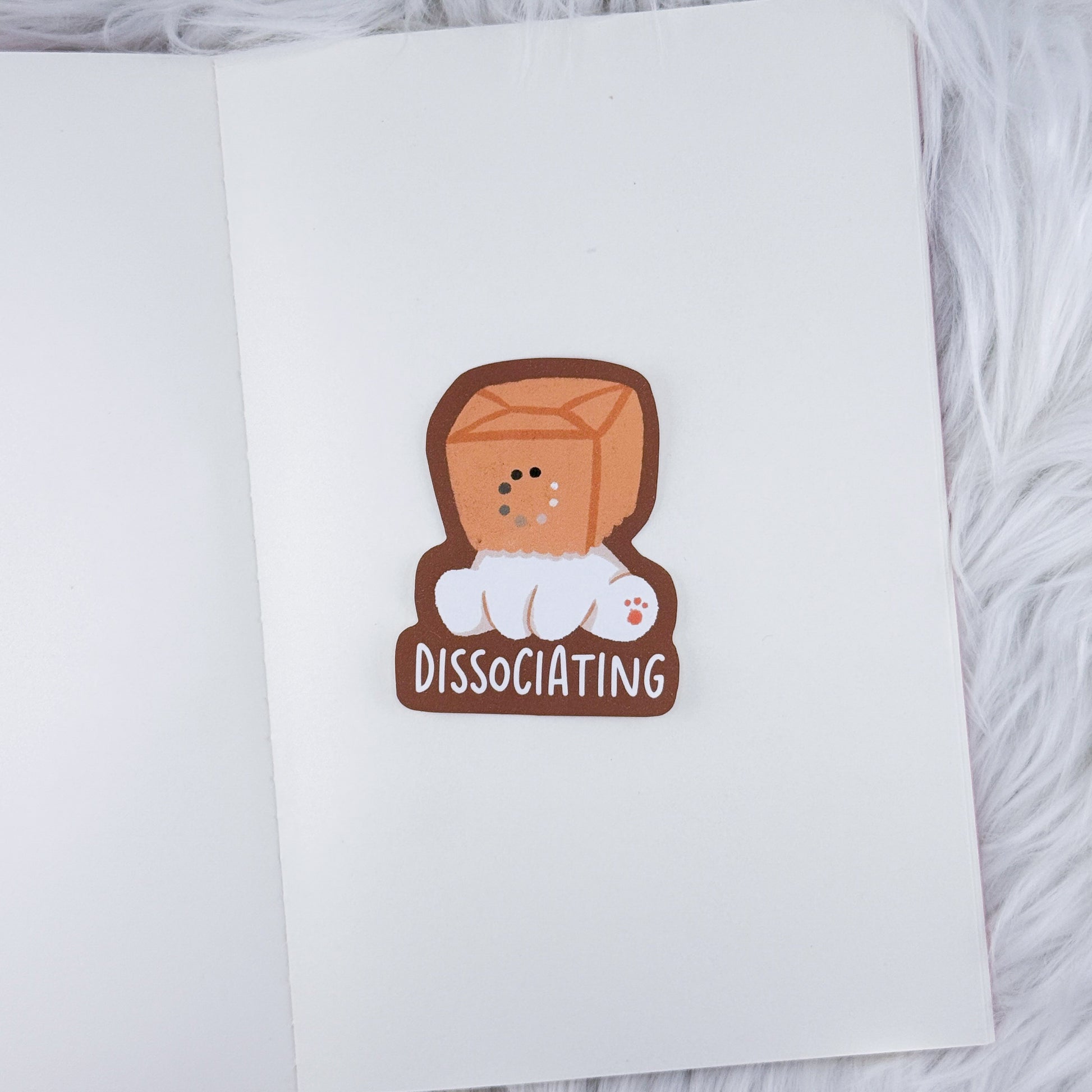 Dissociating // Large Matte Deco Sticker for Journals