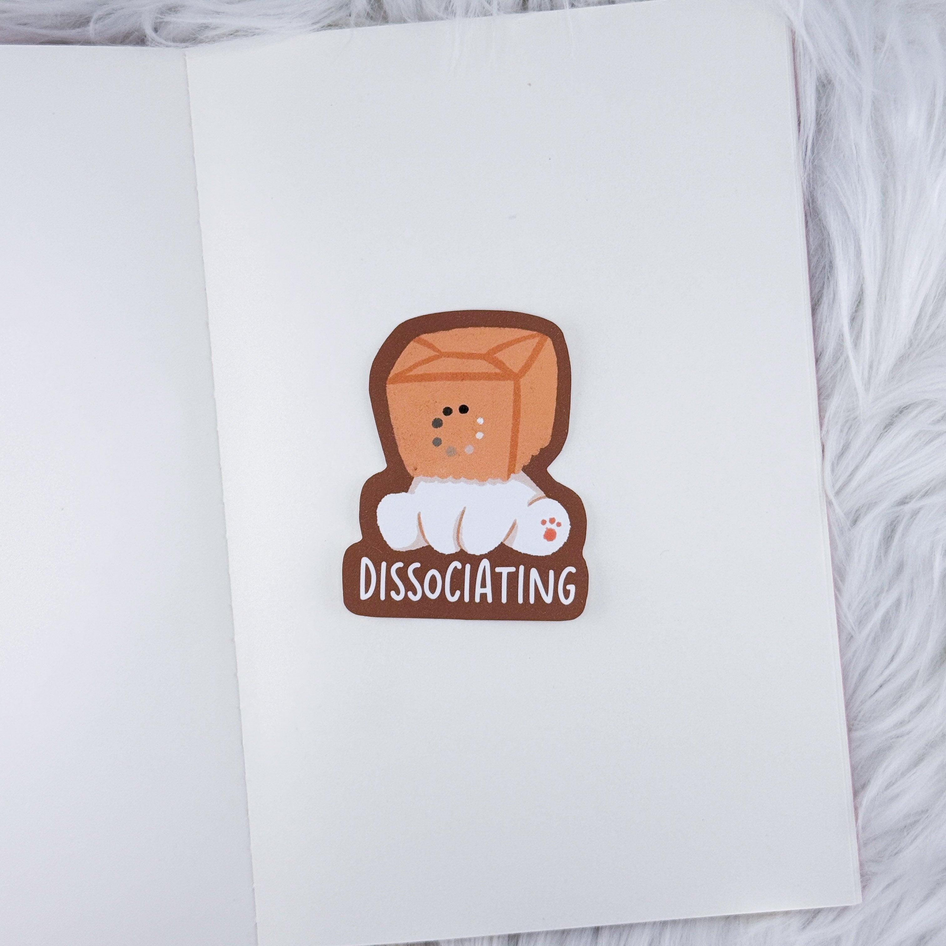 Dissociating // Large Matte Deco Sticker for Journals