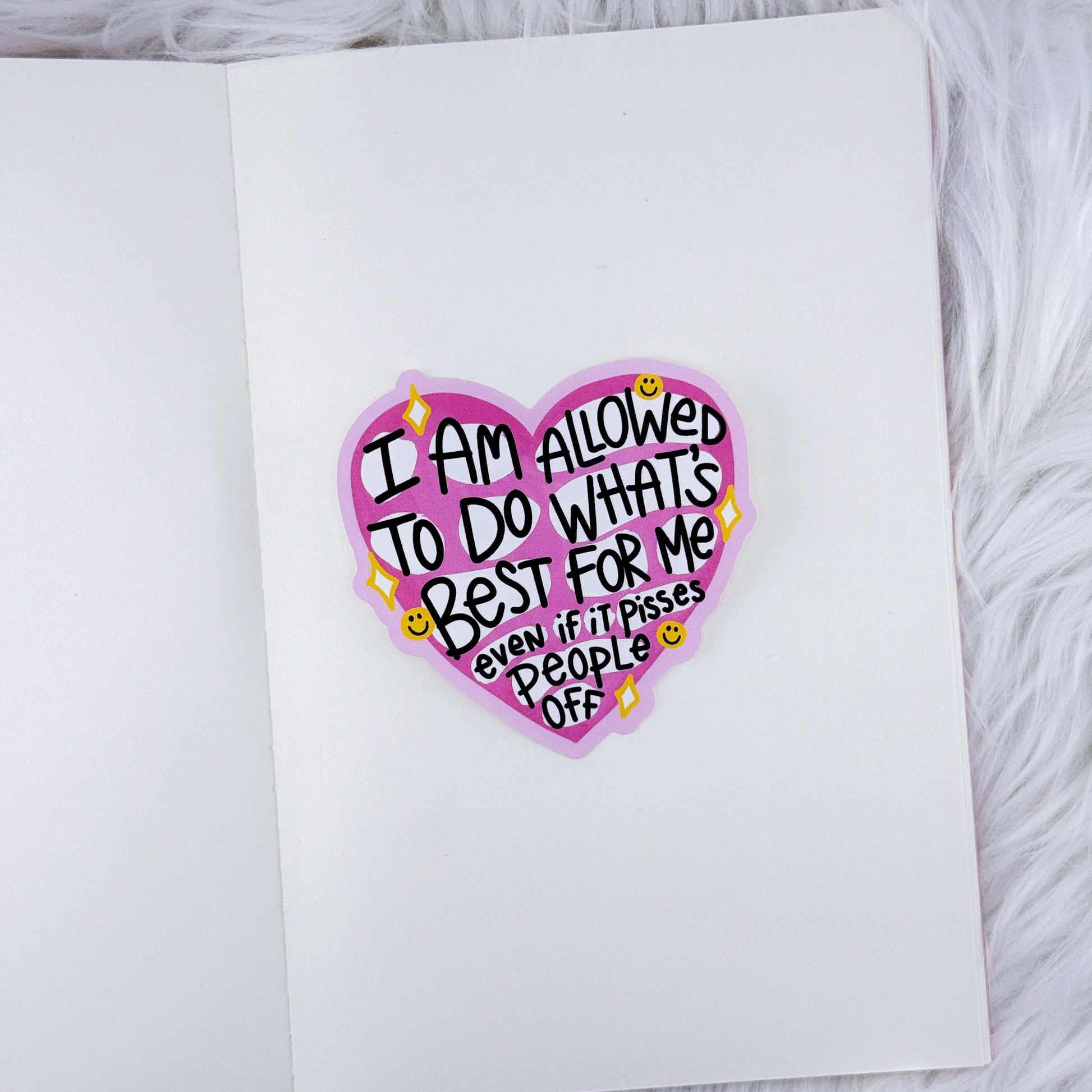 Best For Me // Large Matte Deco Sticker for Journals