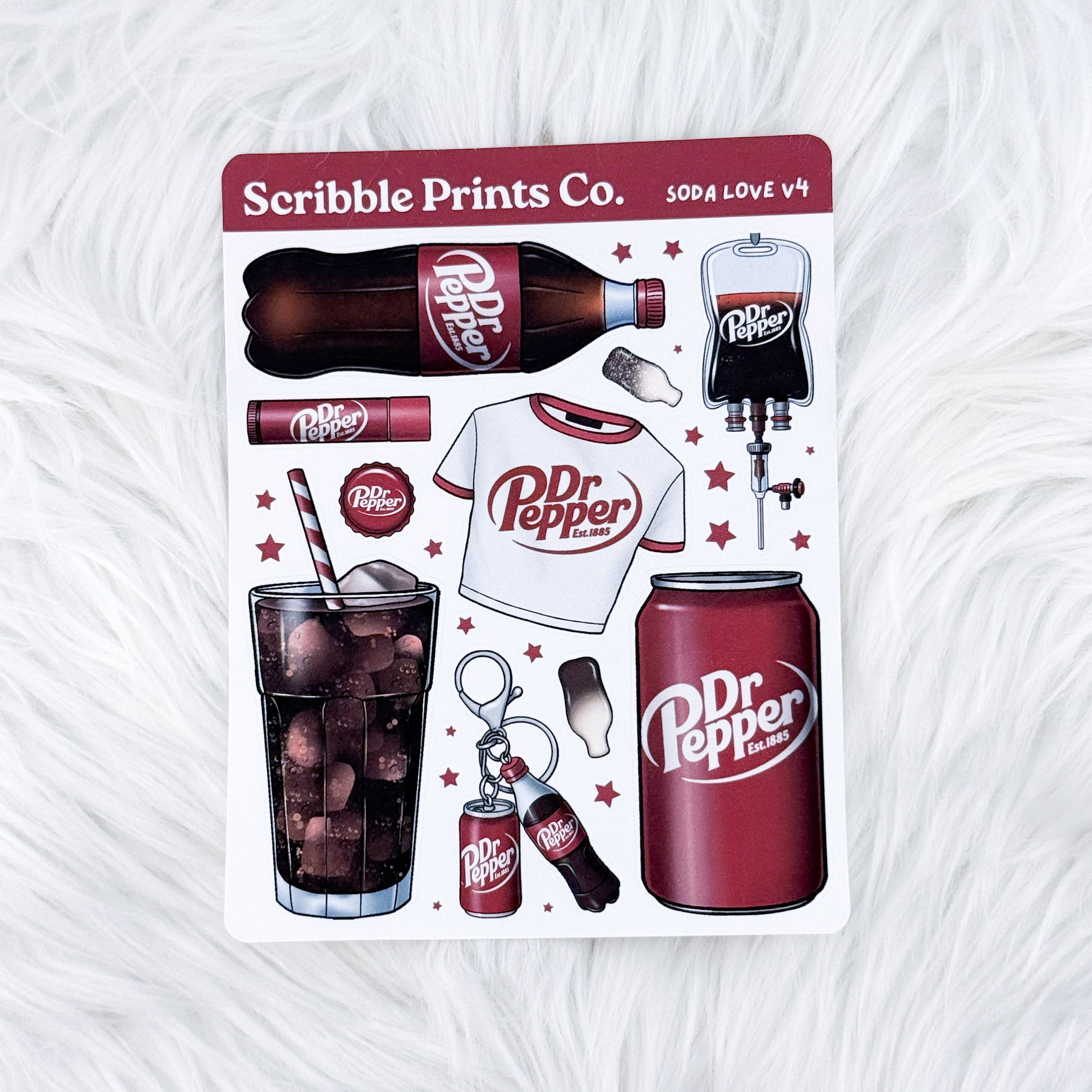 Soda Love V4 – Journal Deco // Matte Stickers