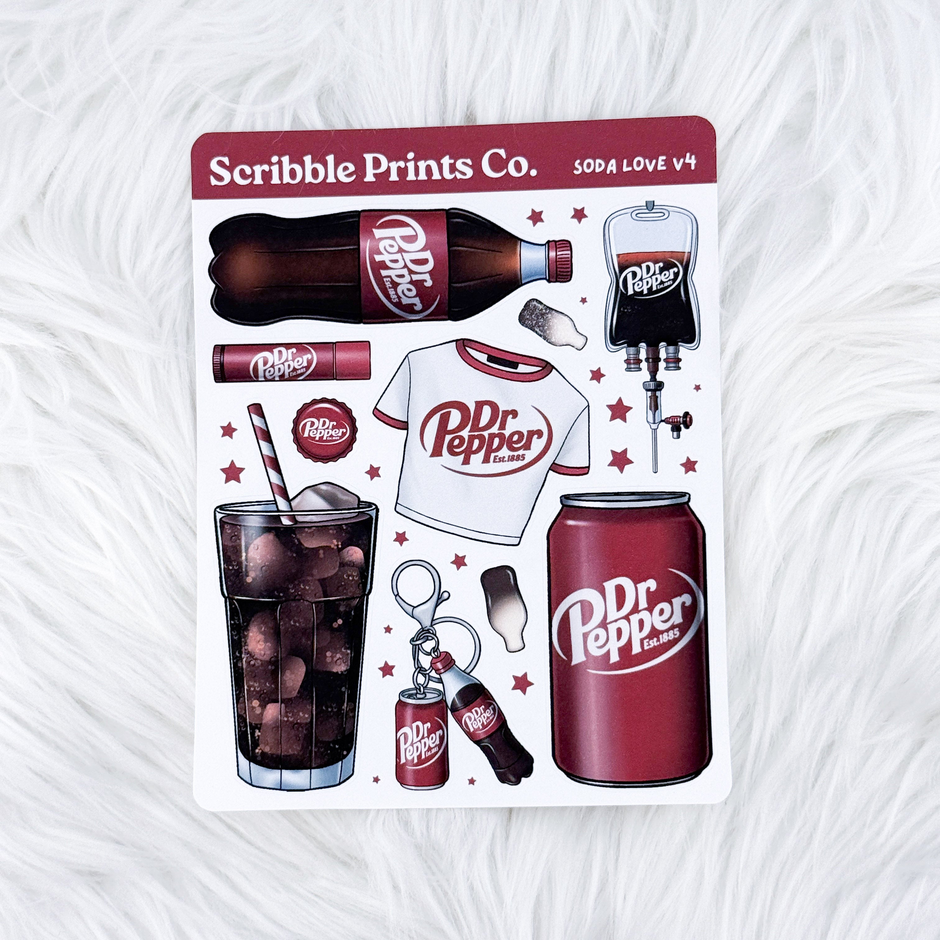 Soda Love V4 – Deco // Matte Journal Stickers