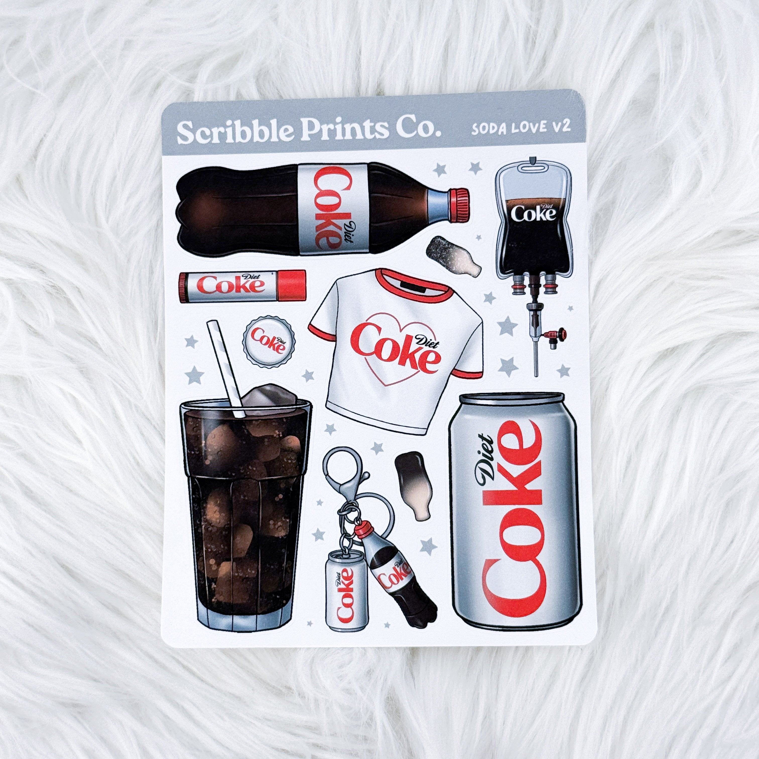 Soda Love V2 – Deco // Matte Journal Stickers