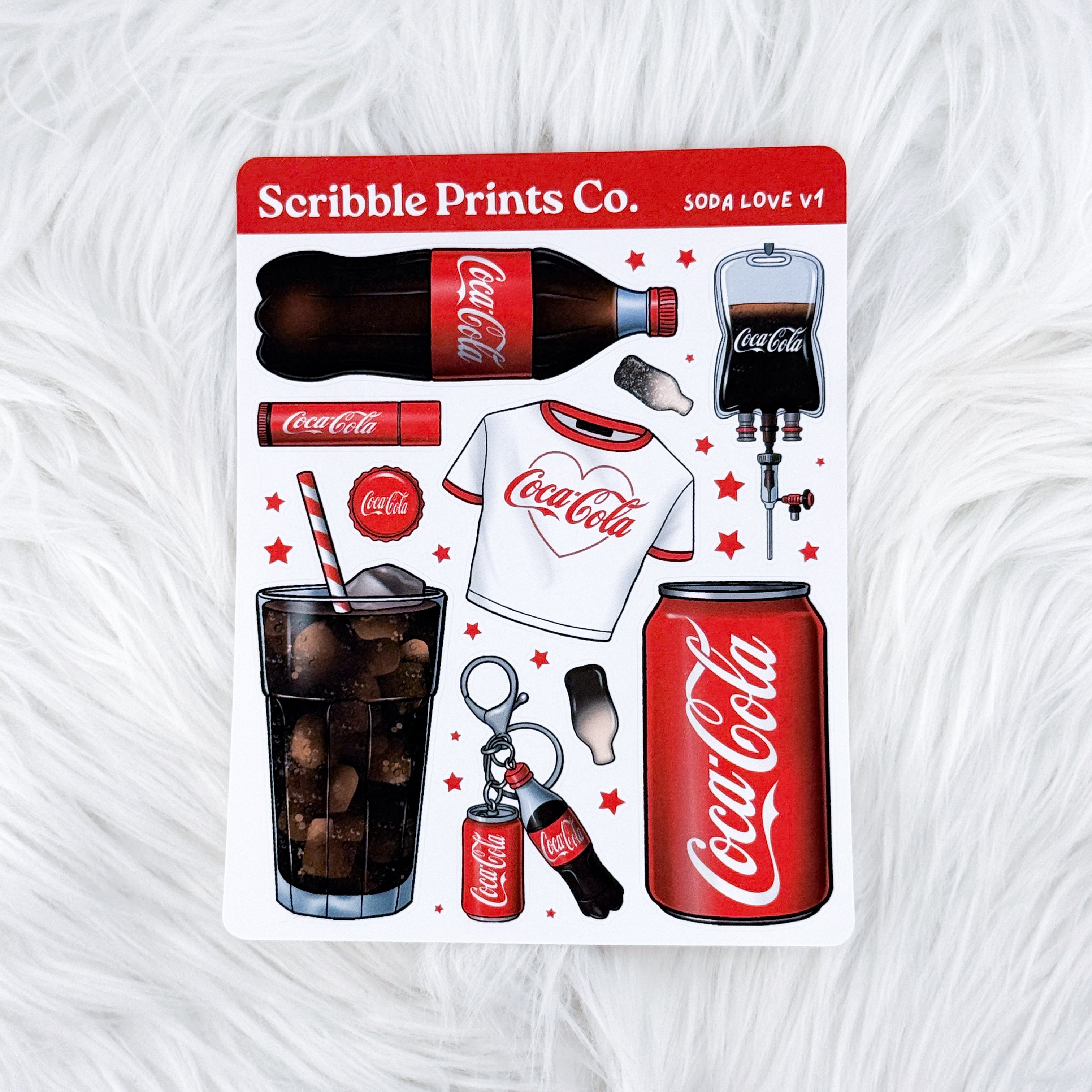 Soda Love V1 – Deco // Matte Journal Stickers