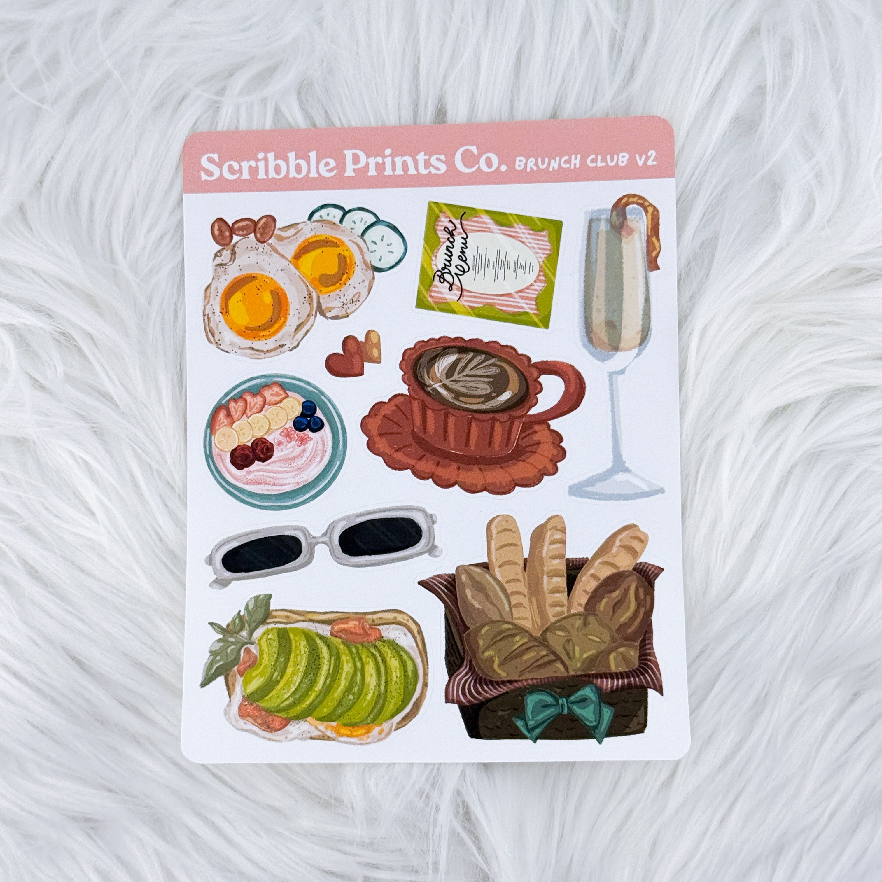 Brunch Club V2 – Deco // Matte Journal Stickers