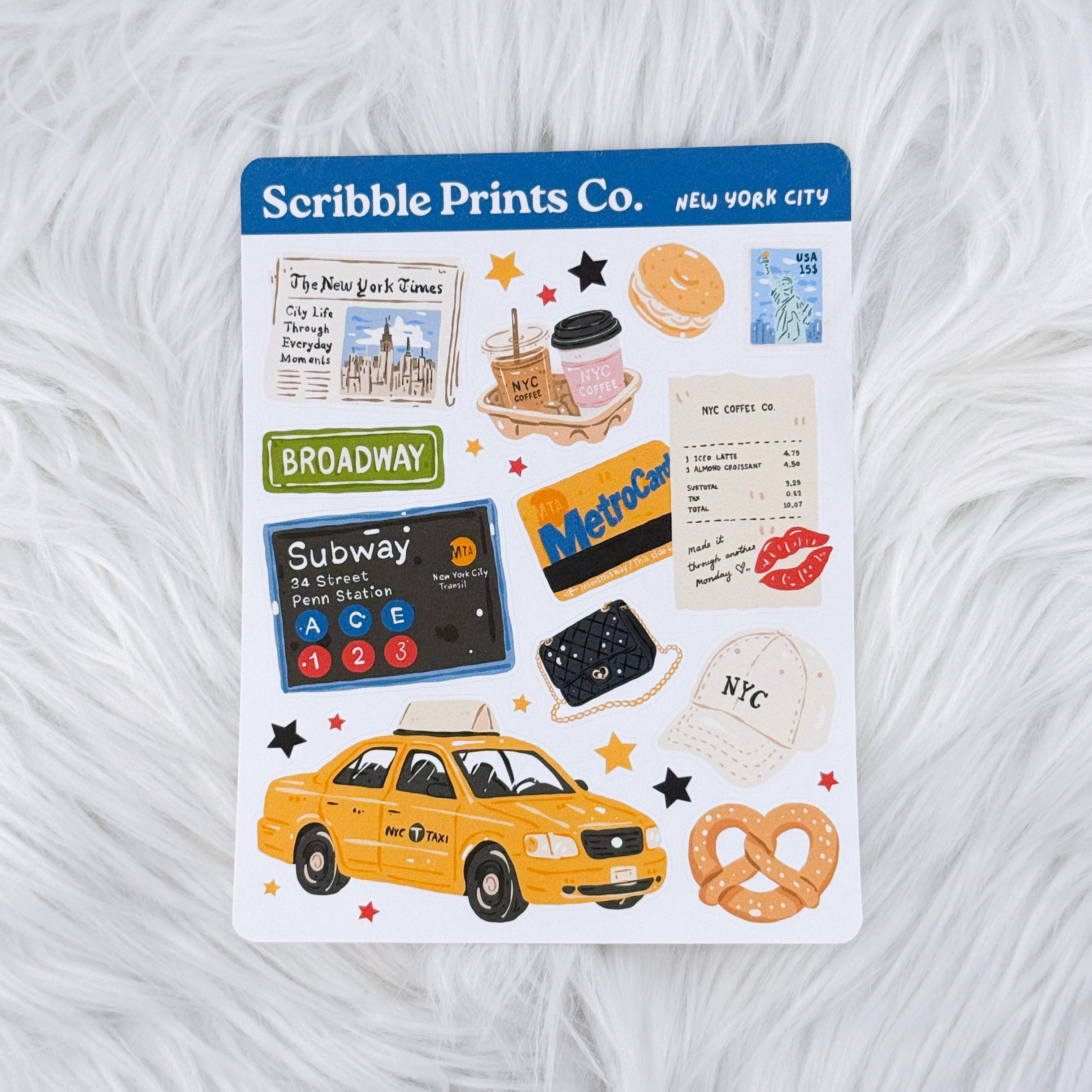 New York City – Deco // Matte Journal Stickers