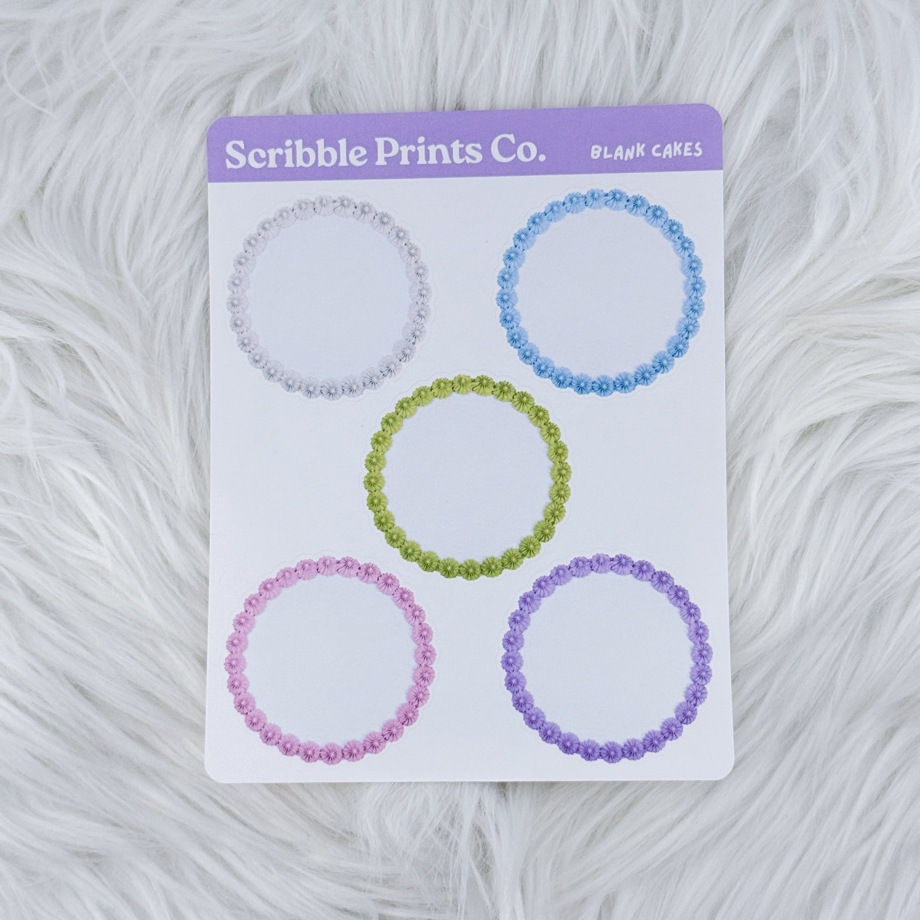Blank Cakes – Deco // Matte Journal Stickers