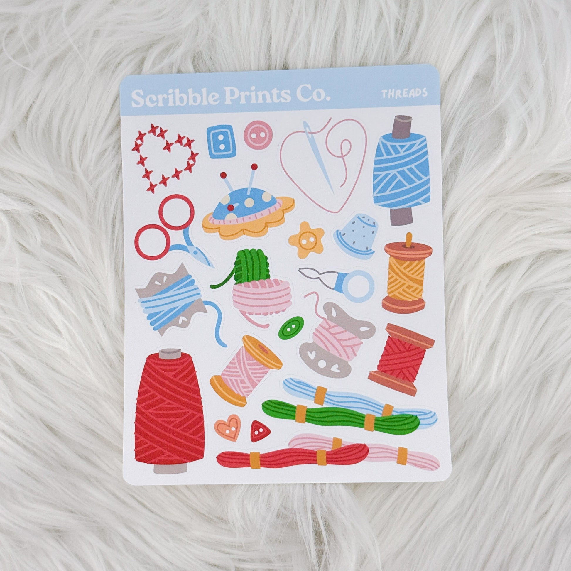 Threads – Deco // Matte Journal Stickers