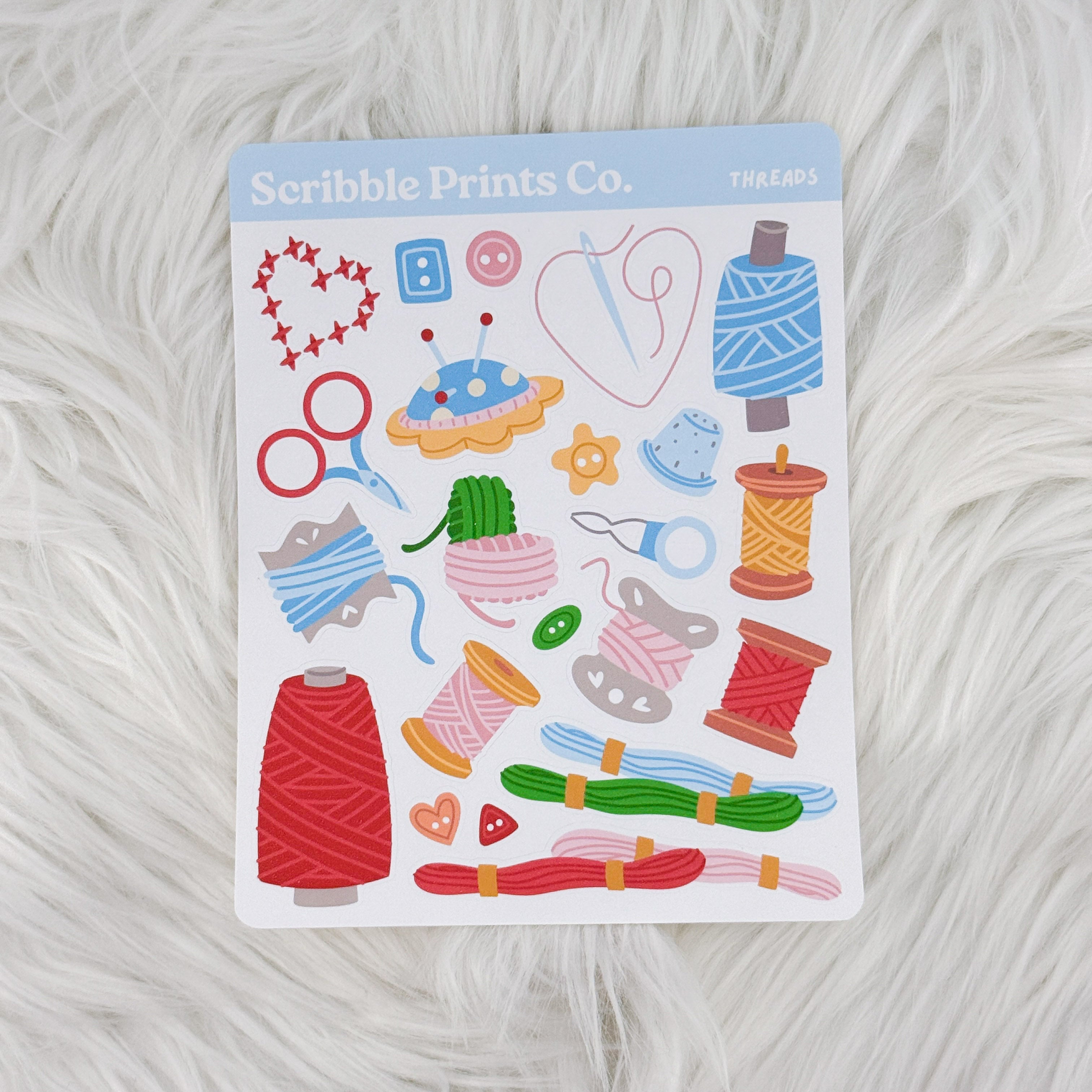 Threads – Deco // Matte Journal Stickers