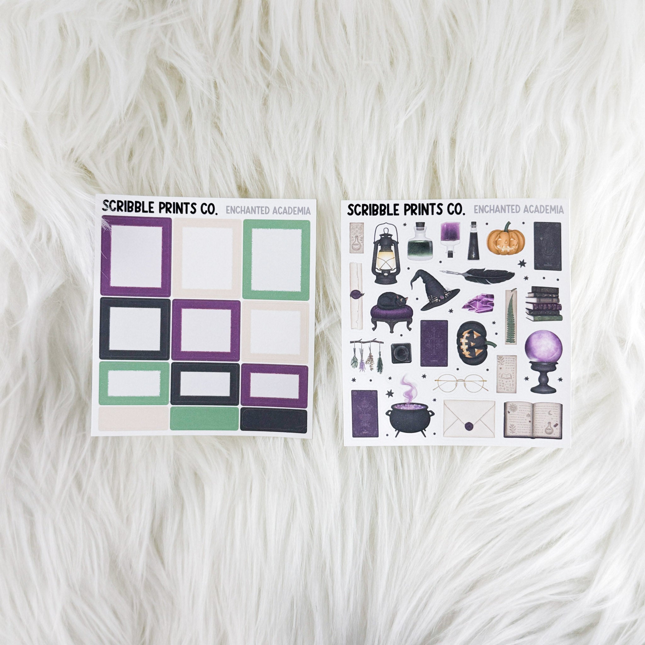 Enchanted Academia – Matte Hobonichi Cousin Weekly Sticker Kit