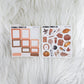 Cozy Fall – Matte Hobonichi Cousin Weekly Sticker Kit
