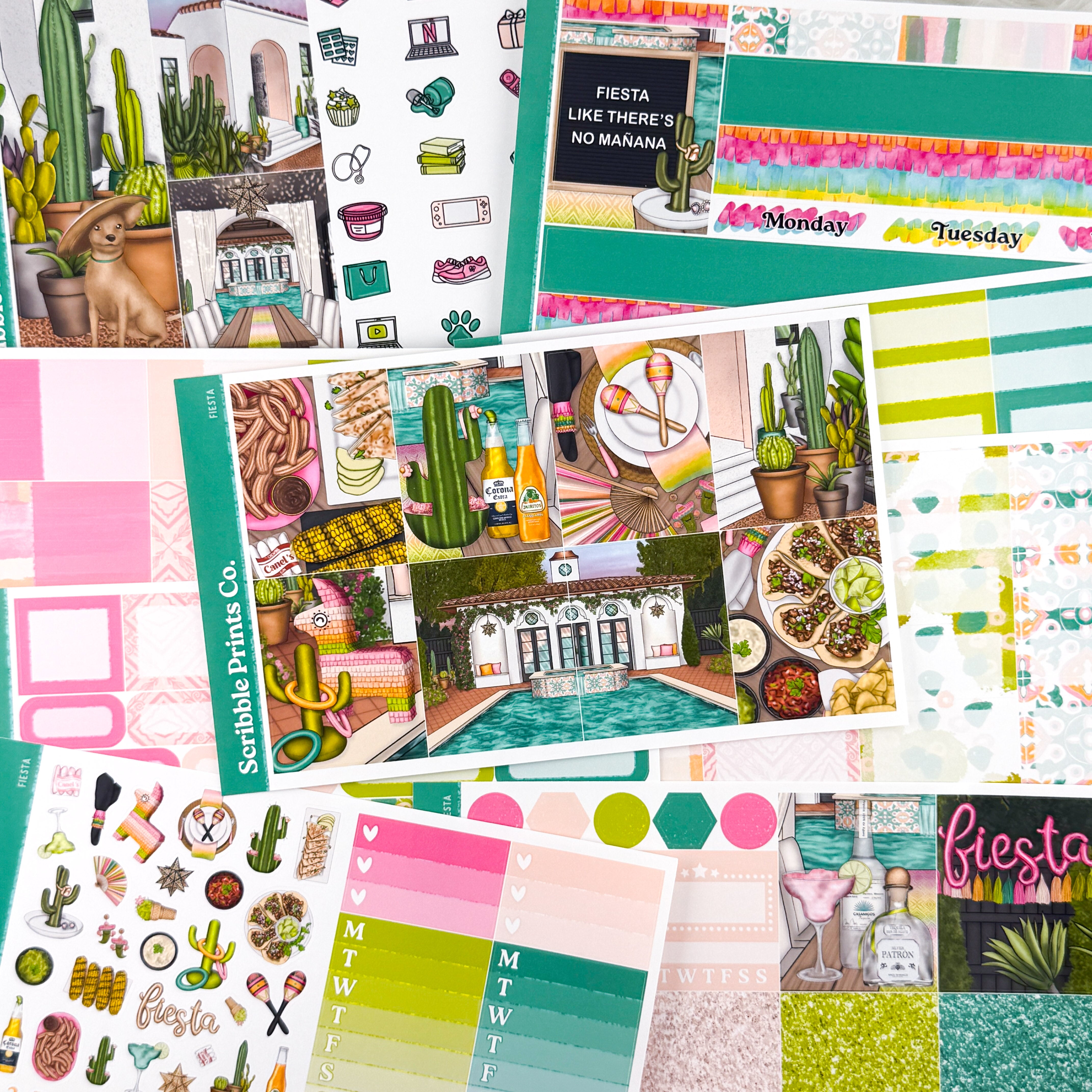 Fiesta – Glossy Weekly Planner Kit