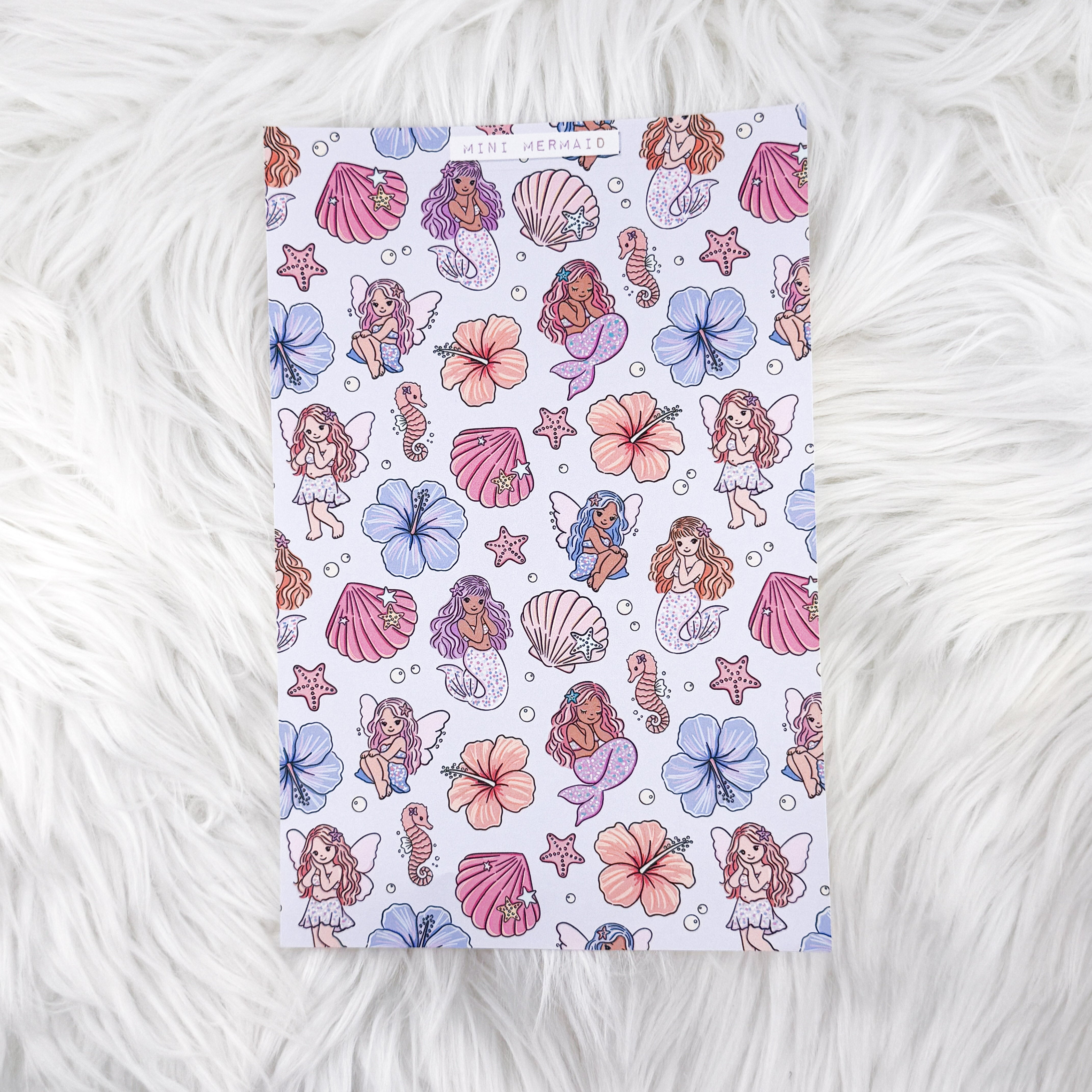 Mini Mermaid - A5 Matte Sticker Paper